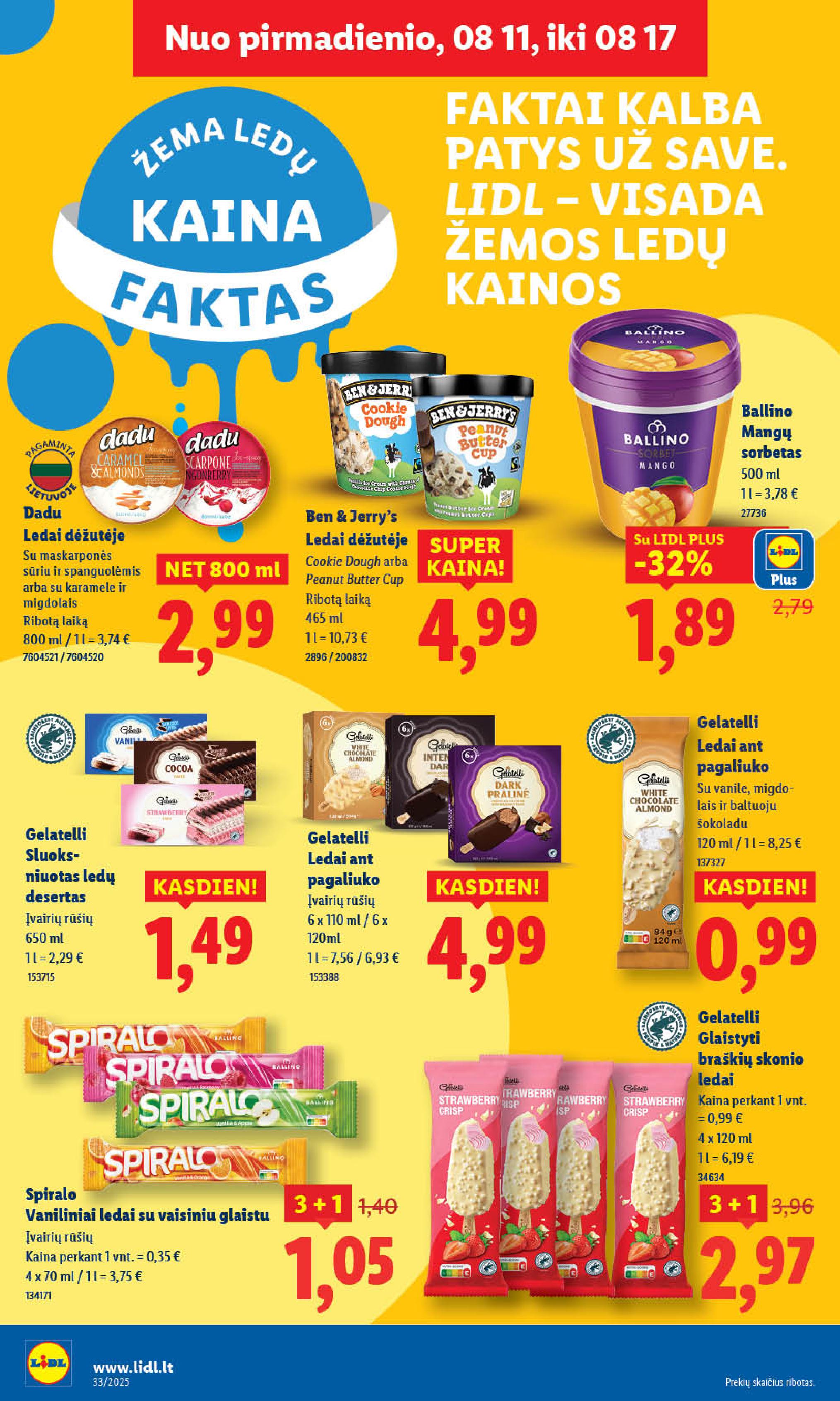 Naujausias LIDL kaininis katalogas 2025.08.11 - 2025.08.17