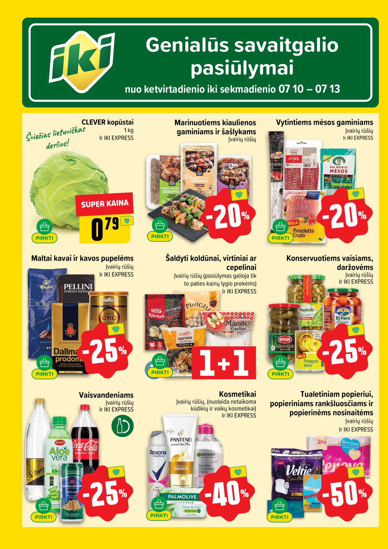 IKI SAVAITĖLĖ akcijų ir nuolaidų leidinys Nr.28 2025.07.07 - 2025.07.13