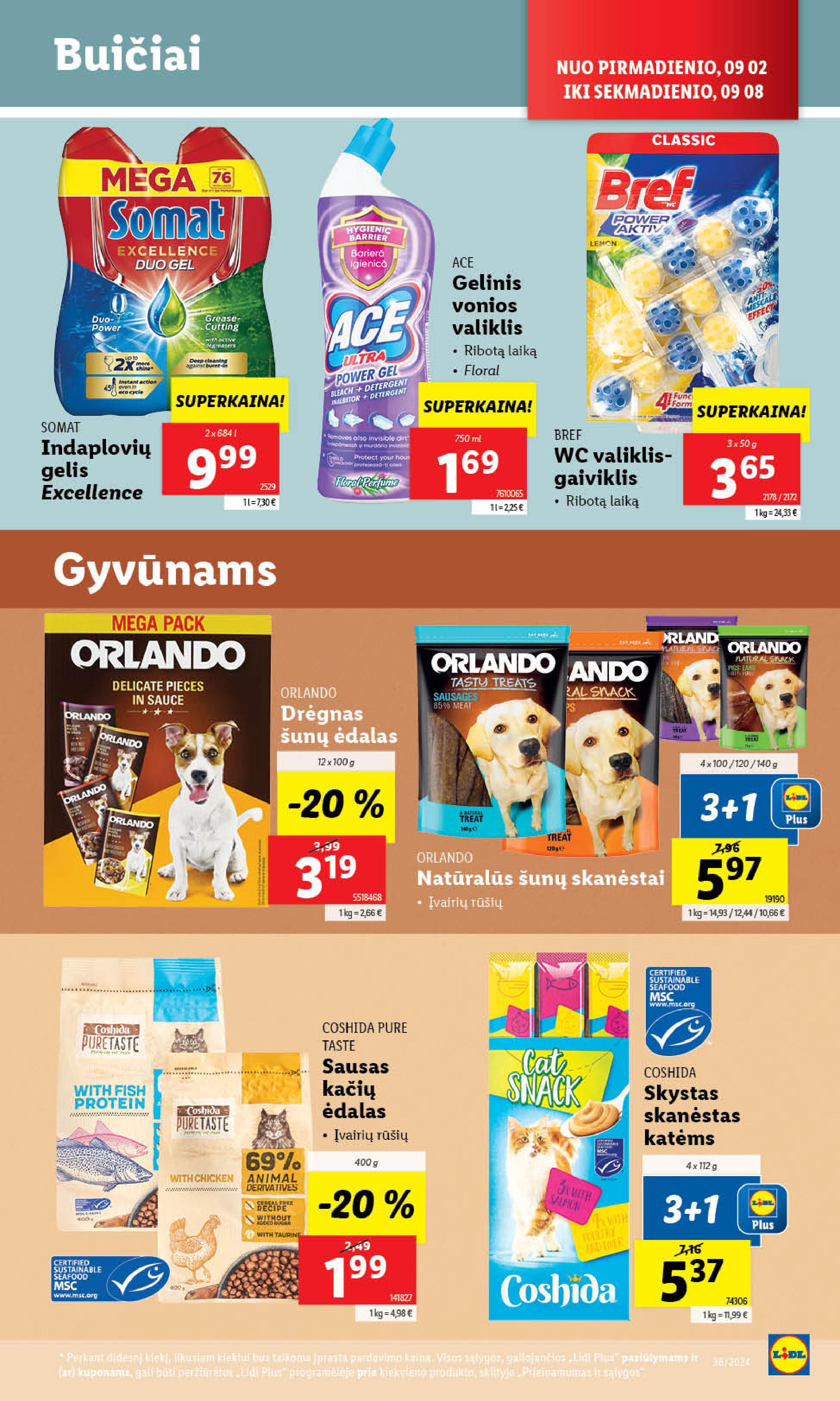 Naujausias LIDL kaininis katalogas 2024.09.02 - 2024.09.08