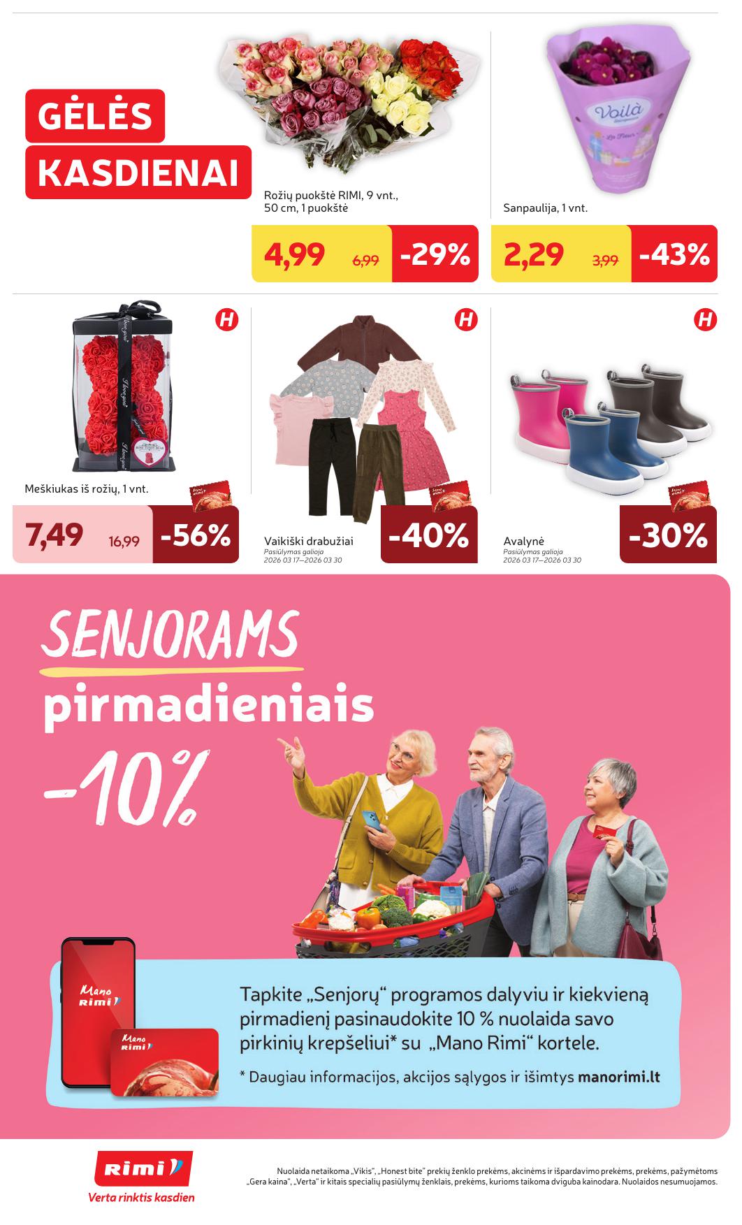 Naujausias RIMI kaininis katalogas 2026.03.17 - 2026.03.23