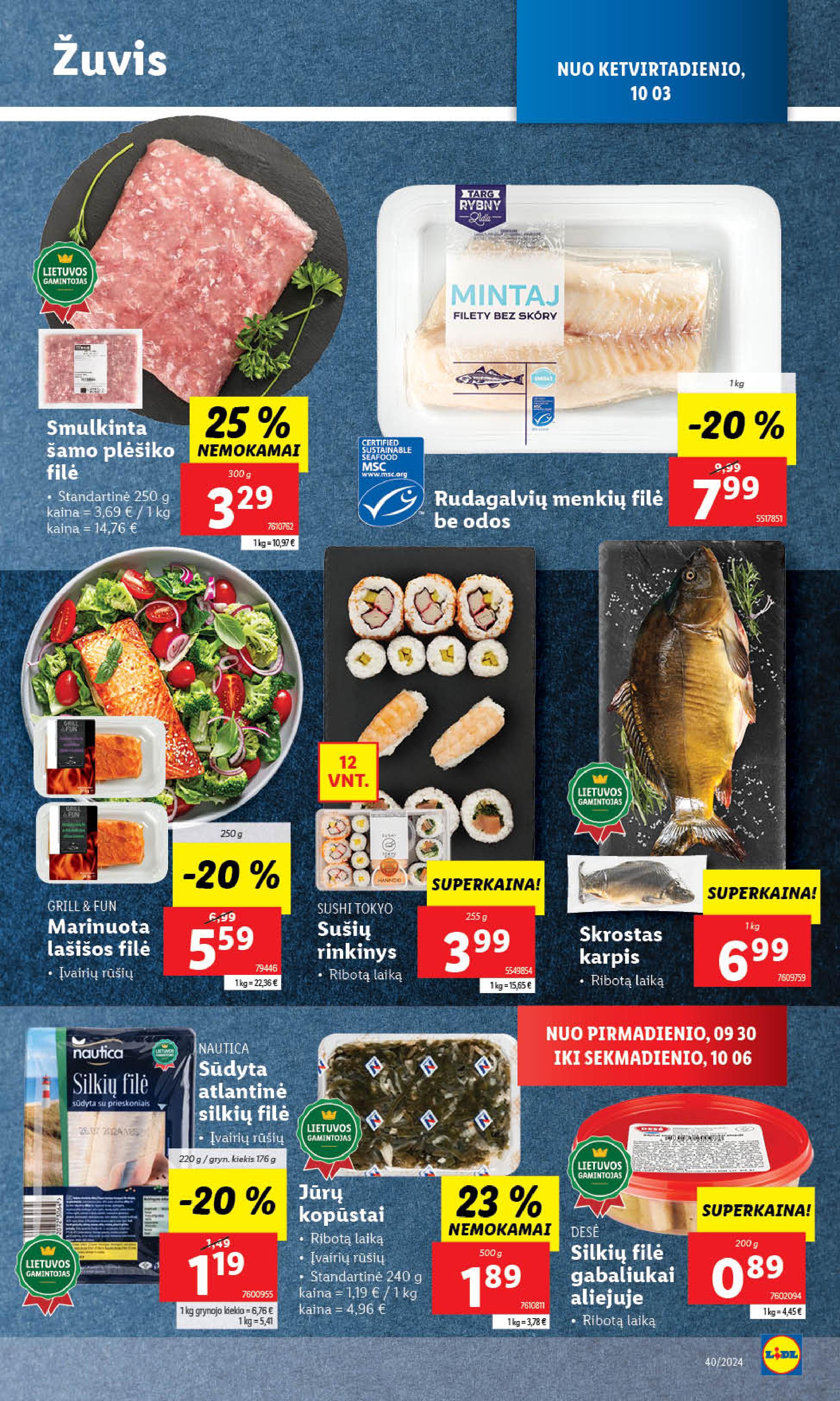 Naujausias LIDL kaininis katalogas 2024.09.30 - 2024.10.06