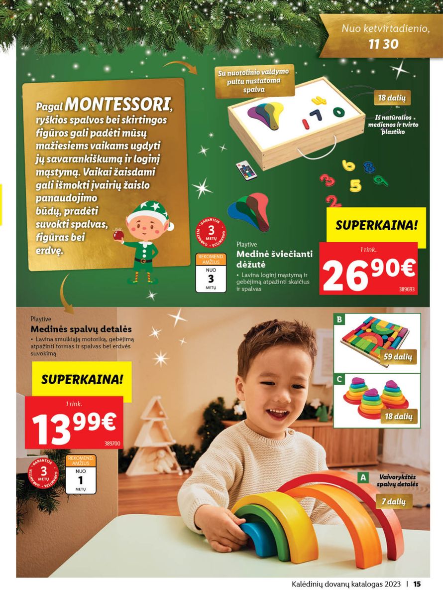 LIDL Kalėdinių dovanų katalogas "Sukurkime Kalėdų stebuklą"