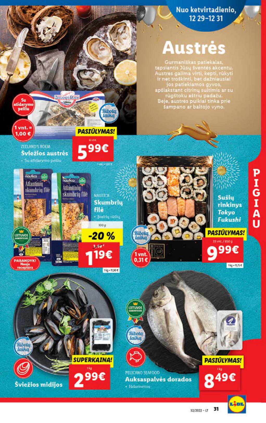 Naujausias LIDL kaininis katalogas 2022.12.26 - 2023.01.01