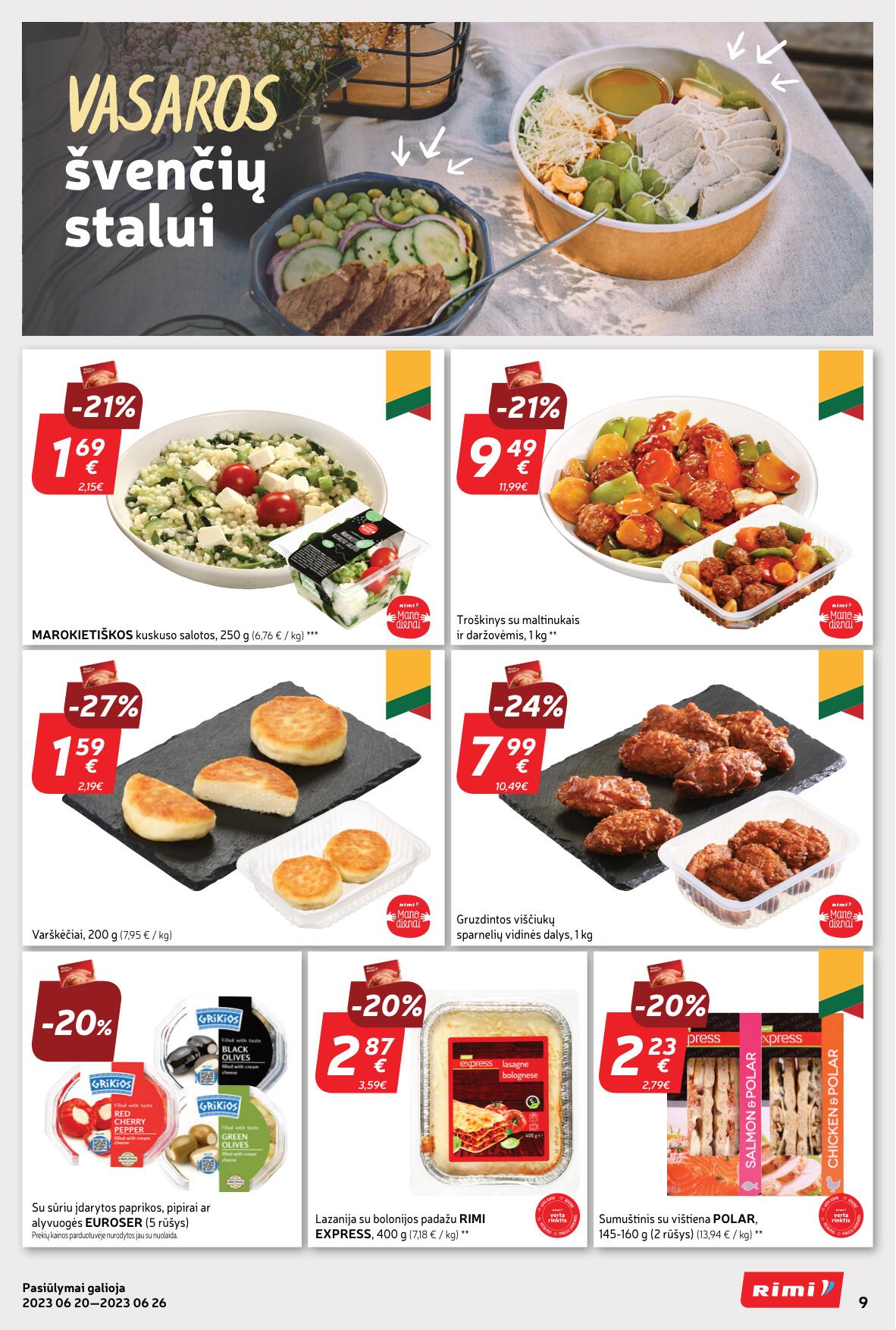Naujausias RIMI kaininis katalogas 2023.06.20 - 2023.06.26