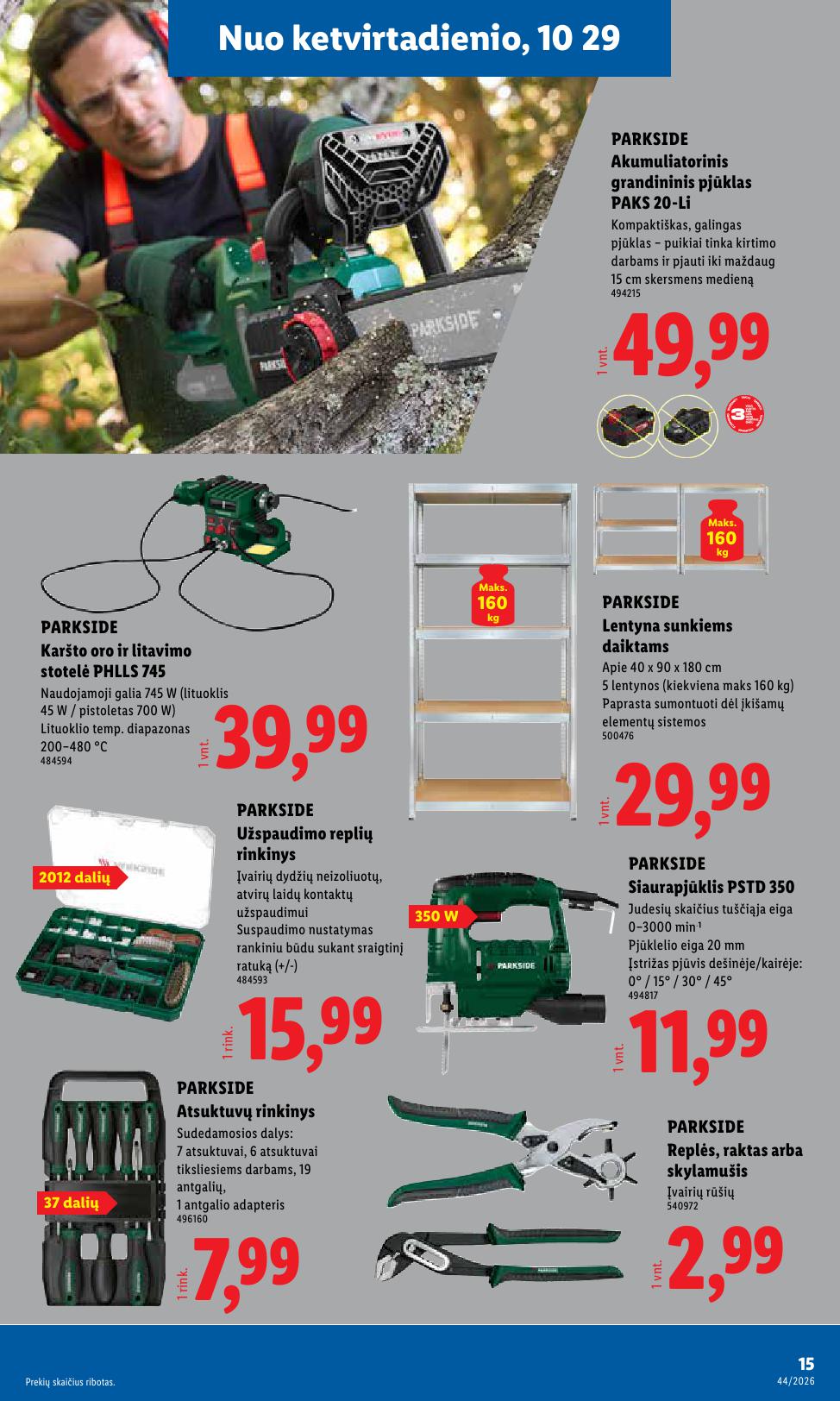 LIDL ne maisto prekių leidinys 2026.10.26 - 2026.11.01