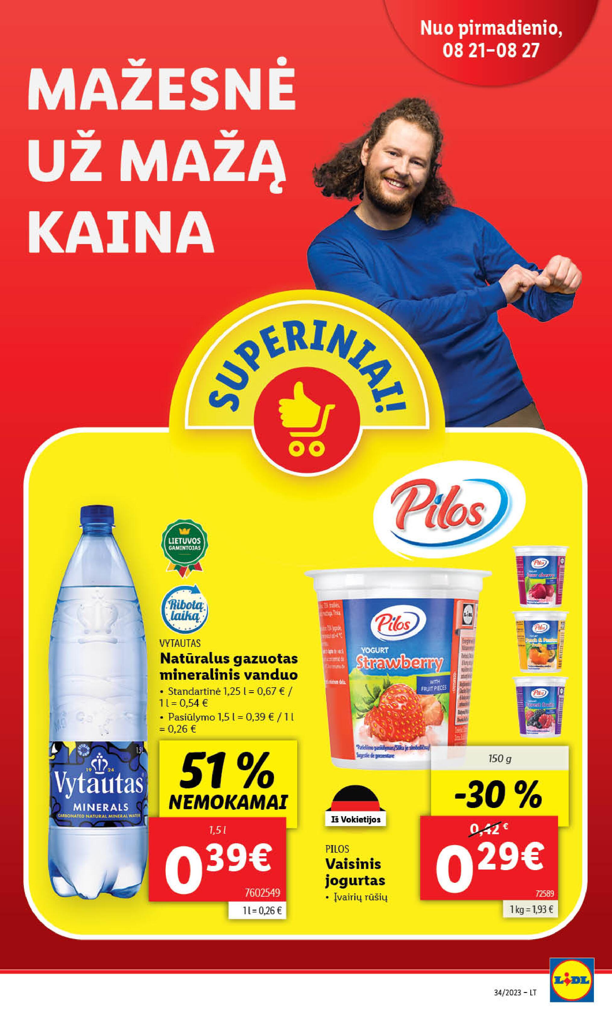 Naujausias LIDL kaininis katalogas 2023.08.21 - 2023.08.27