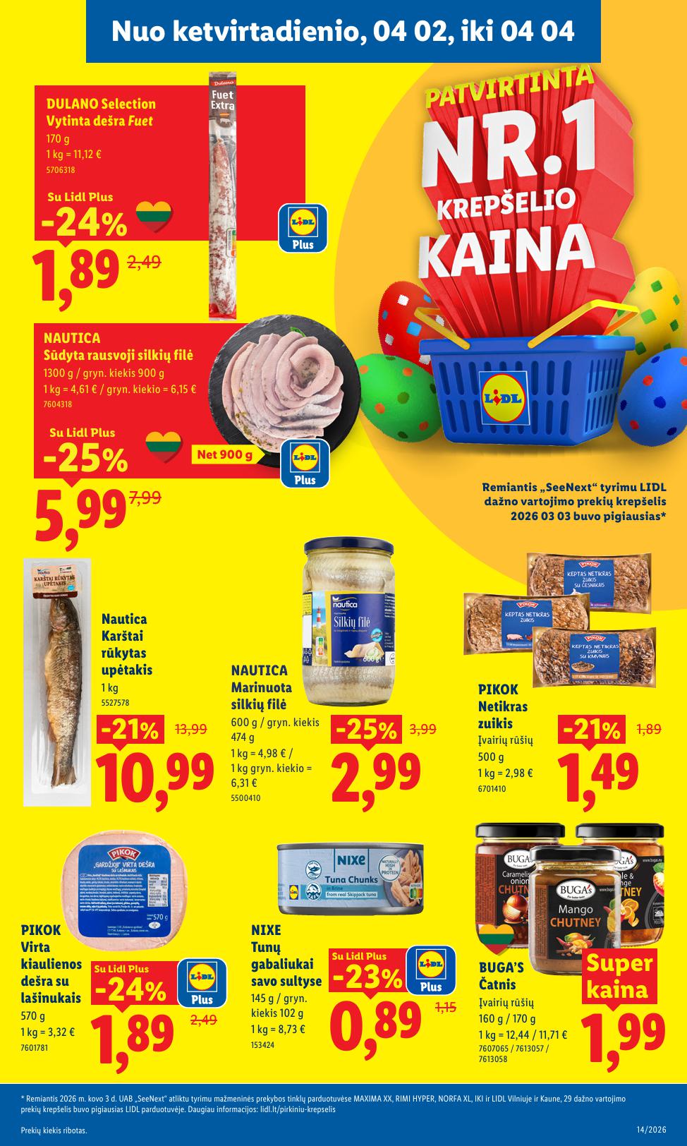 Naujausias LIDL kaininis katalogas 2026.03.30 - 2026.04.04