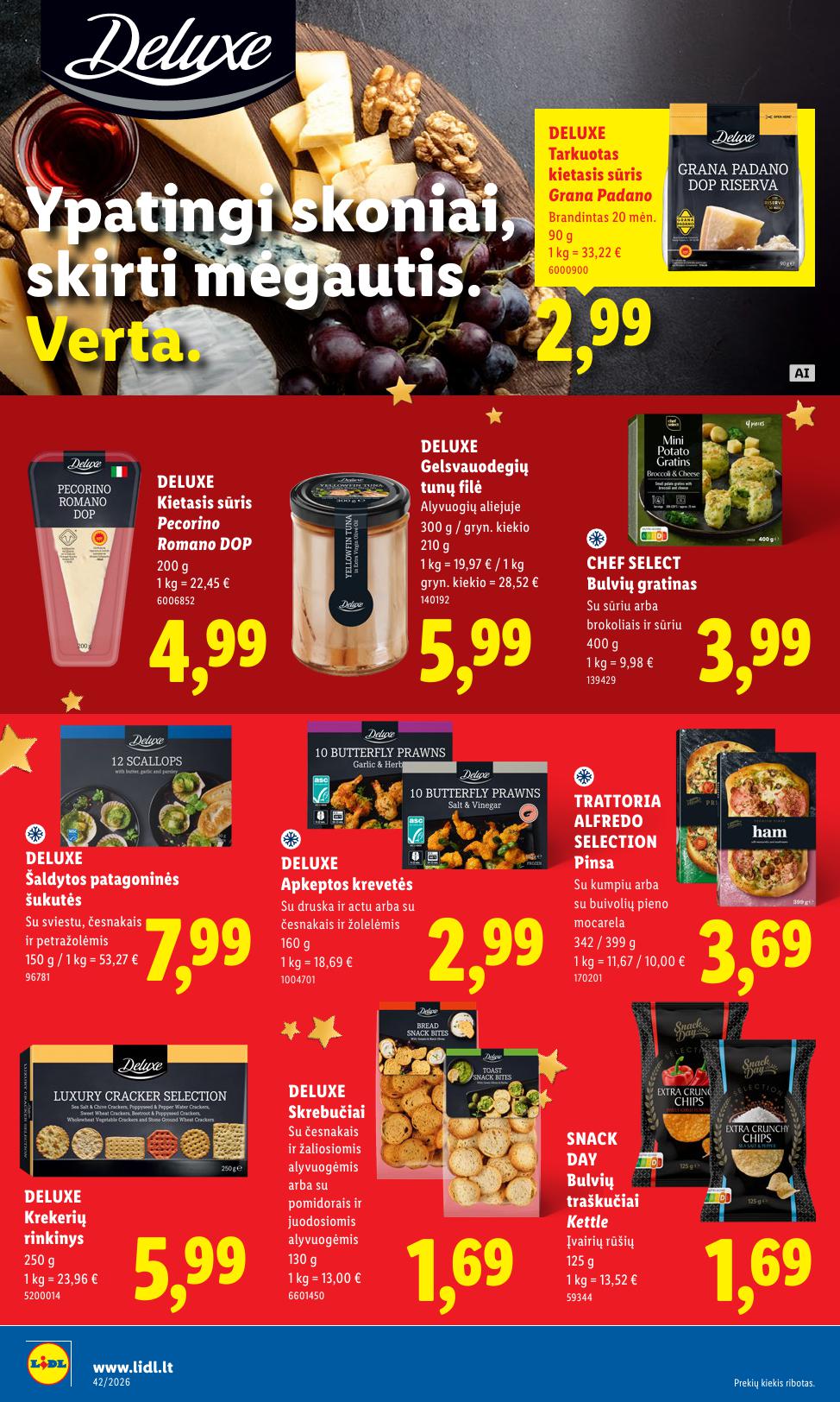 Naujausias LIDL kaininis katalogas 2026.10.12 - 2026.10.18