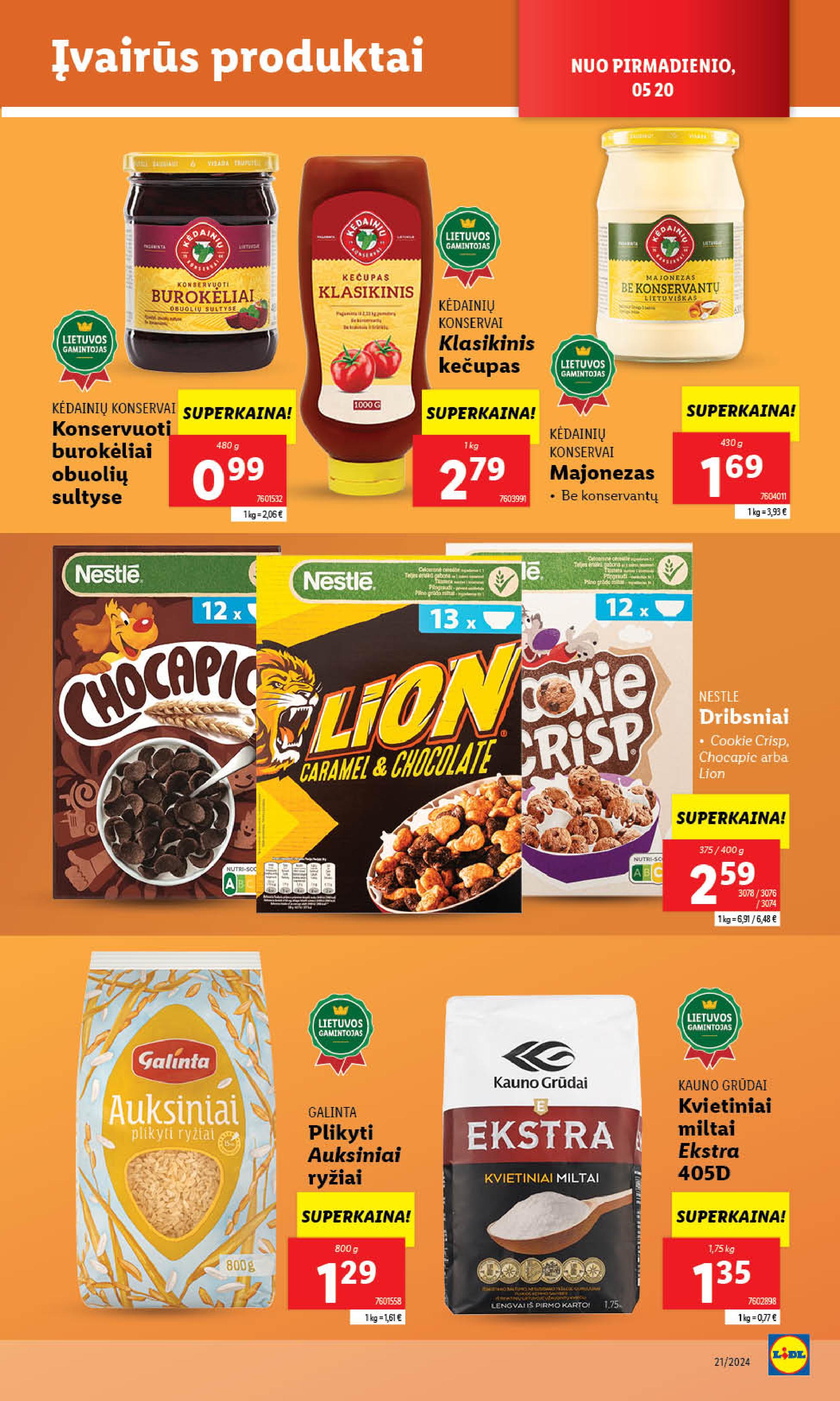 Naujausias LIDL kaininis katalogas 2024.05.20 - 2024.05.26