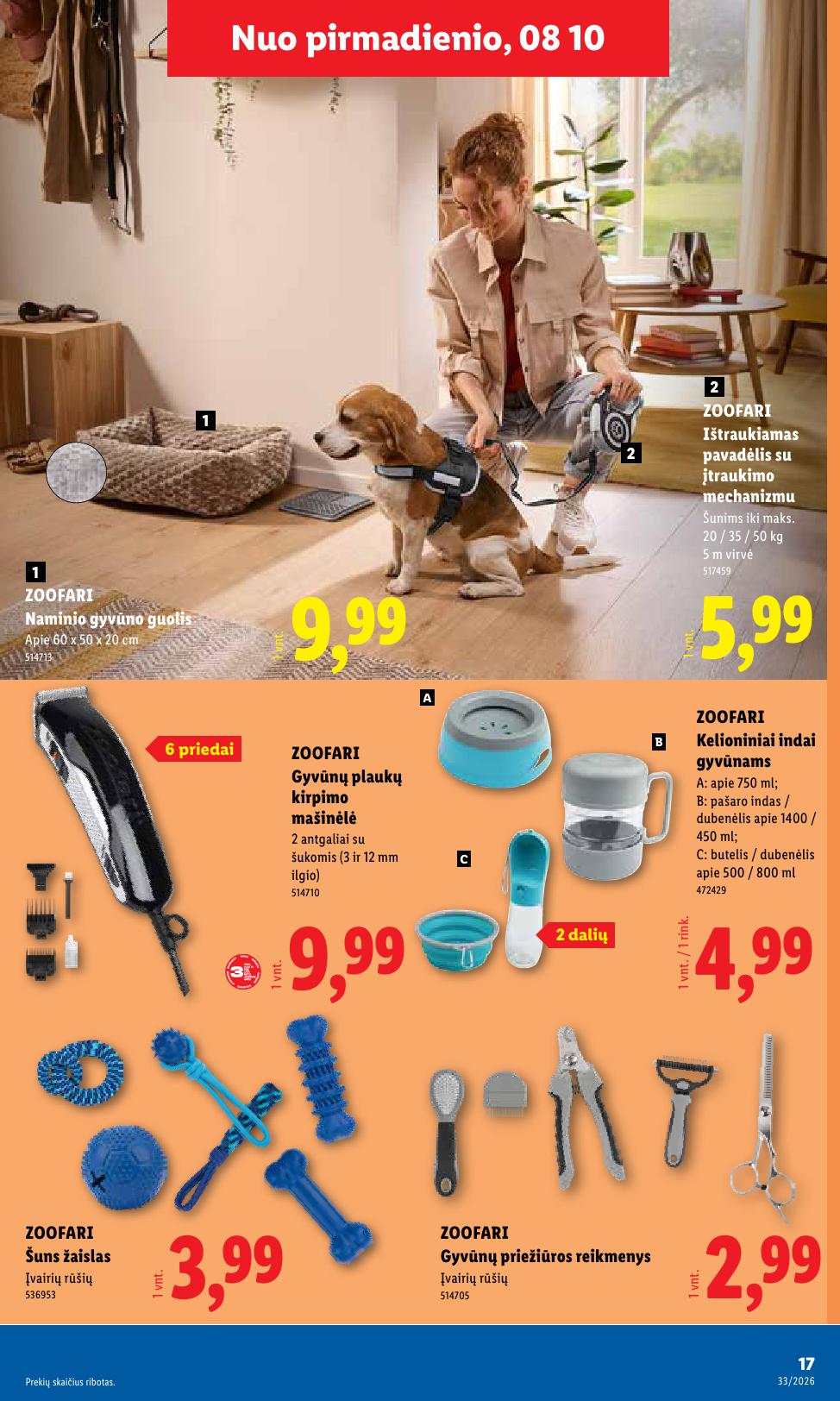 LIDL ne  maisto prekių leidinys 2026.08.10 - 2026.08.16