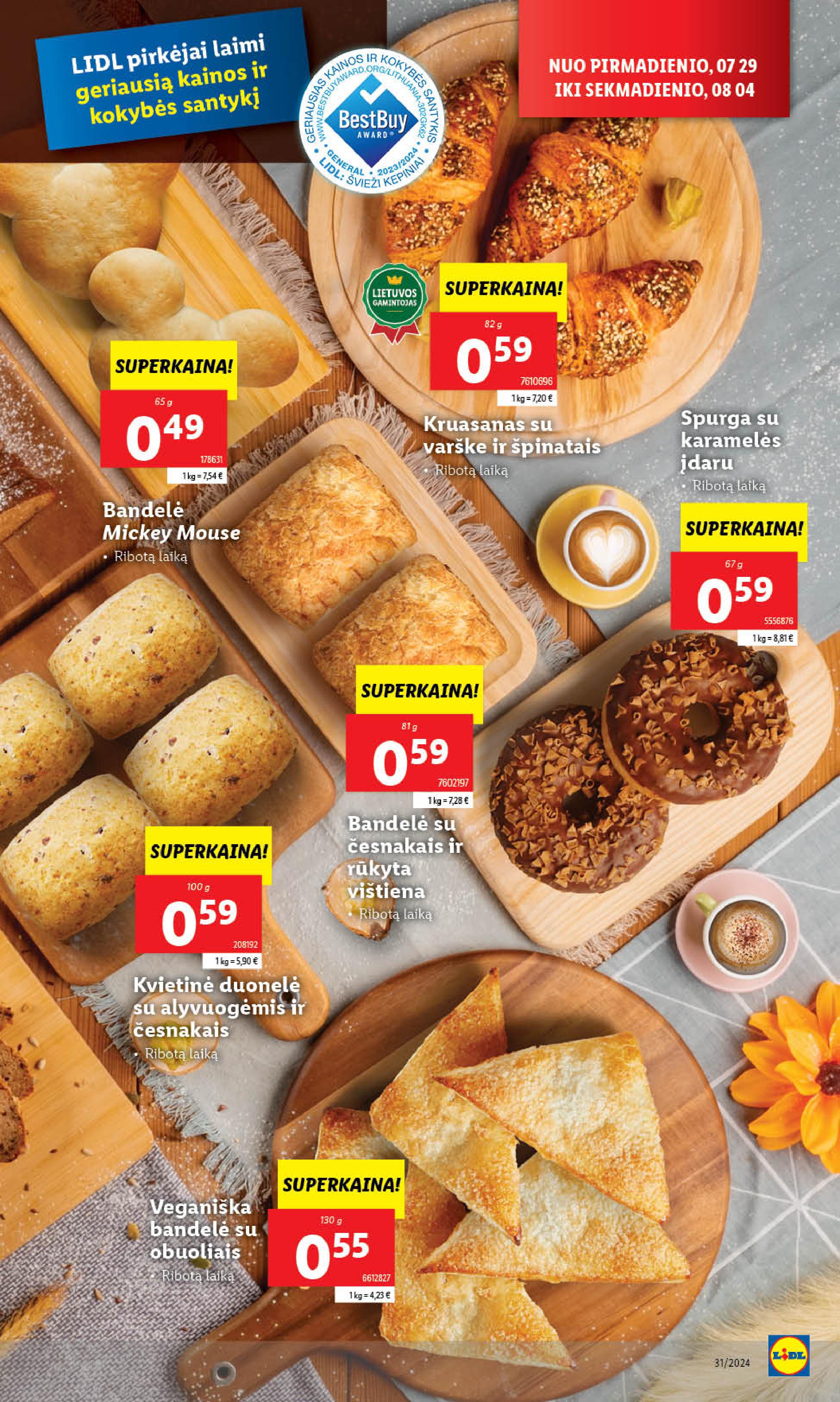 Naujausias LIDL kaininis katalogas 2024.07.29 - 2024.08.04