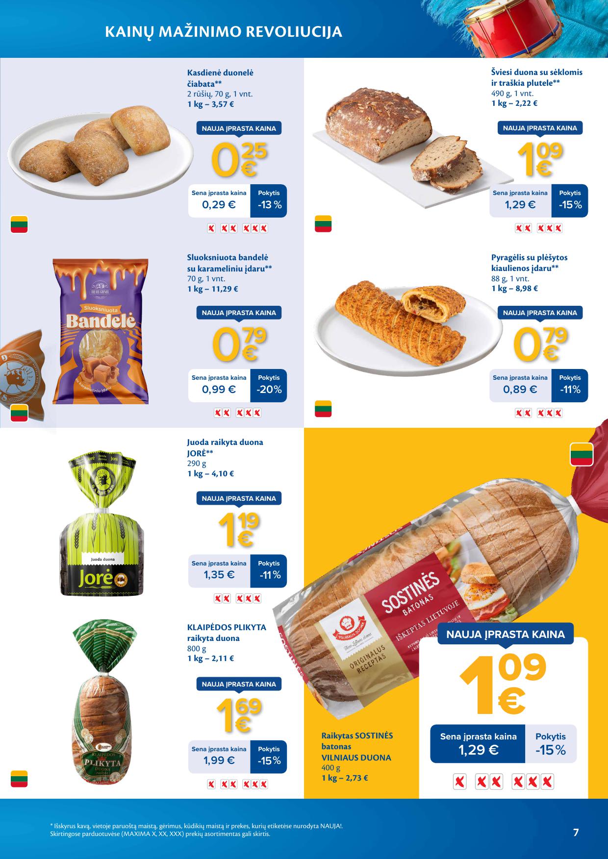MAXIMA nuolaidų leidinys "Kainų mažinimo revoliucija" 2026.03.03 - 2026.03.09
