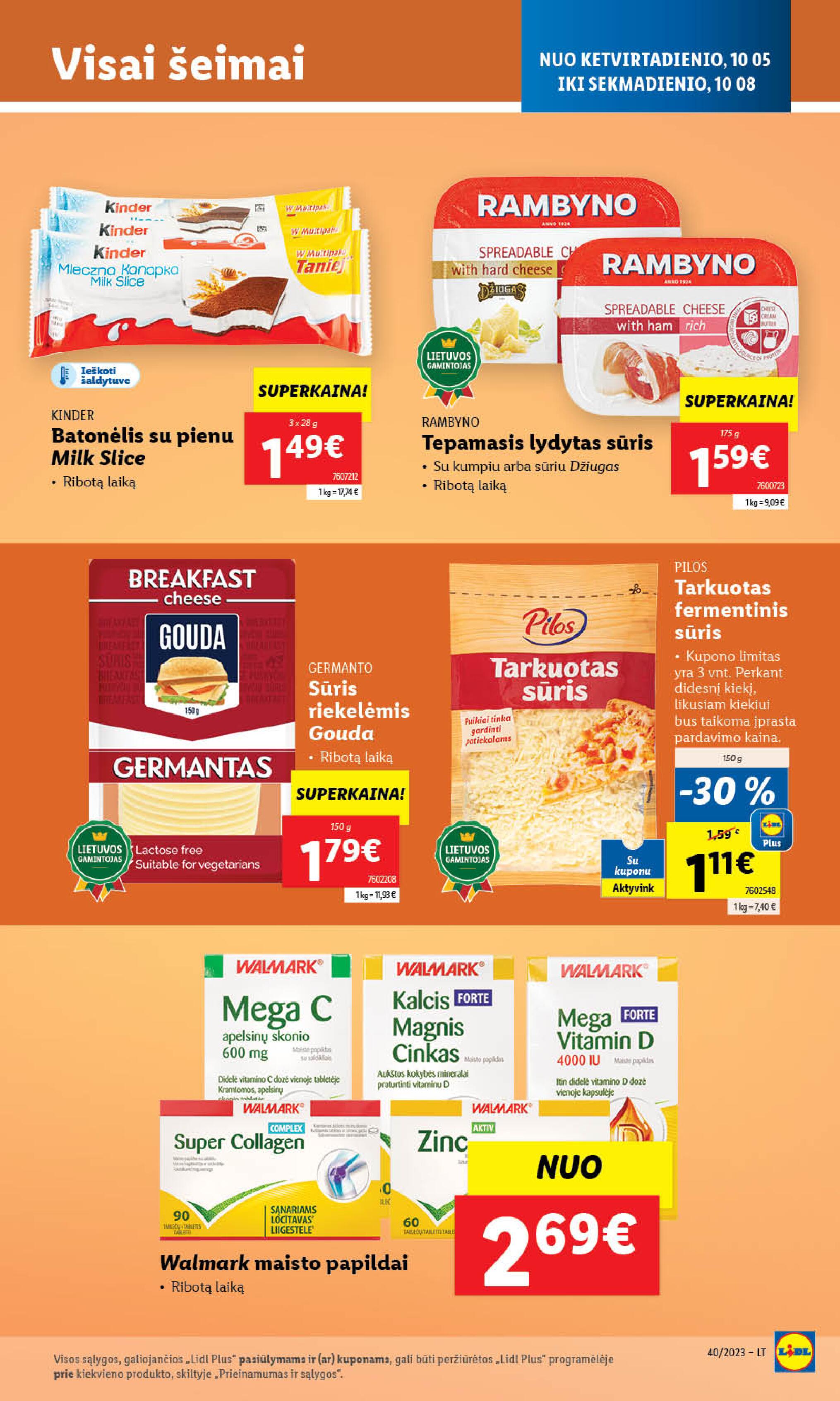 Naujausias LIDL kaininis katalogas 2023.10.02 - 2023.10.08