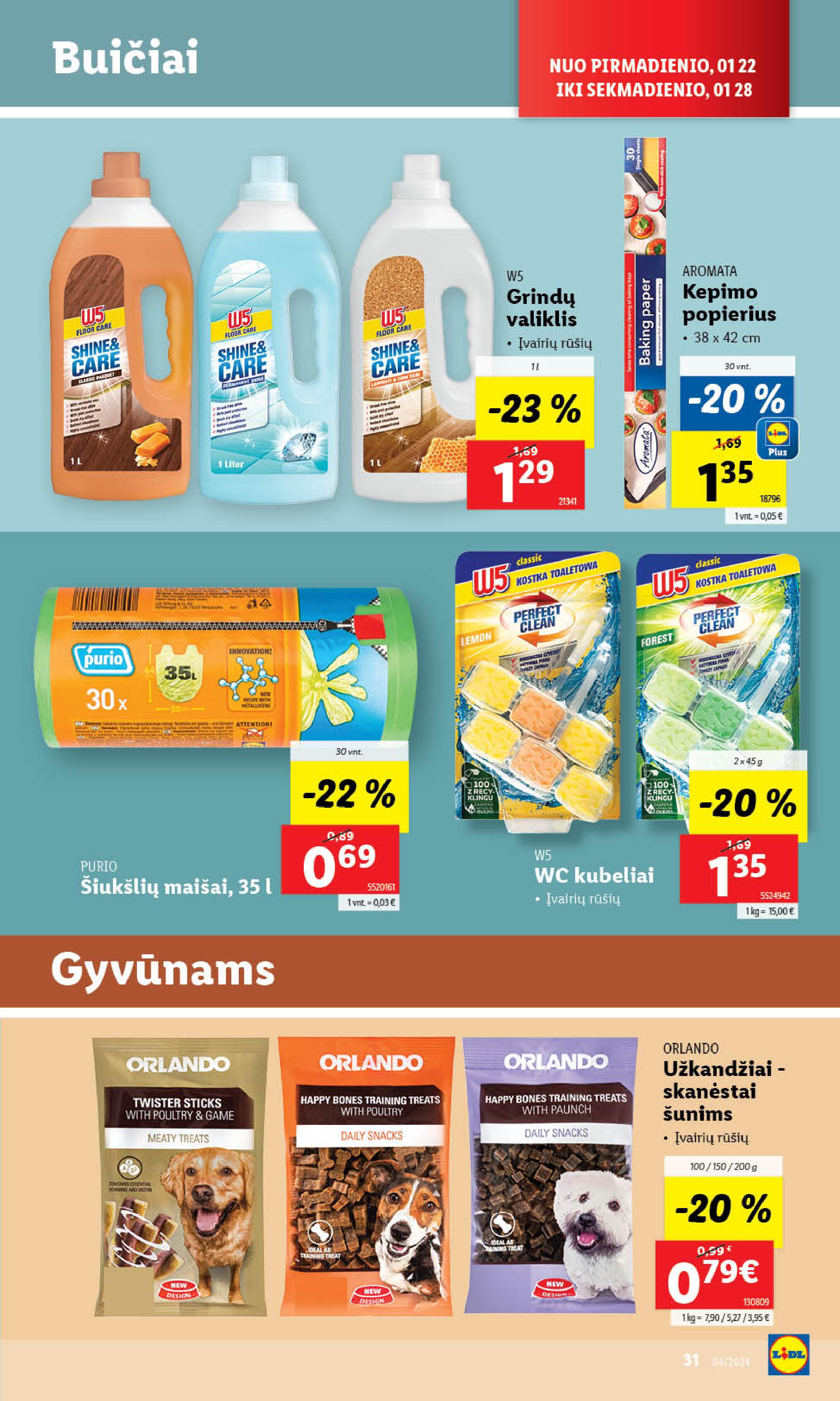 Naujausias LIDL kaininis katalogas 2024.01.22 - 2024.01.28