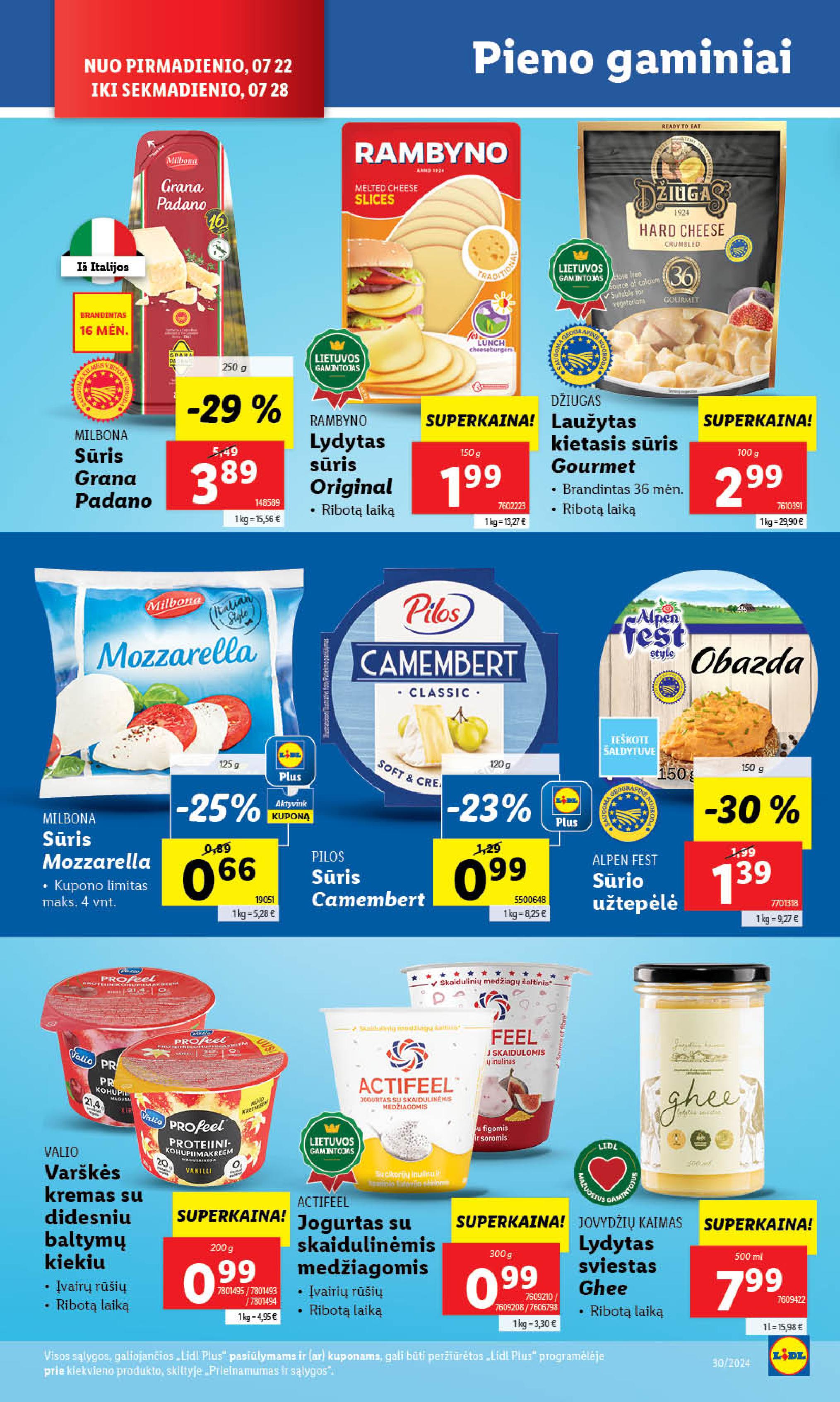 Naujausias LIDL kaininis katalogas 2024.07.22 - 2024.07.28