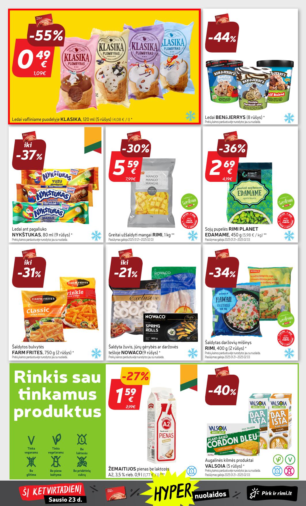 Naujausias RIMI kaininis katalogas 2025.01.21 - 2025.01.27