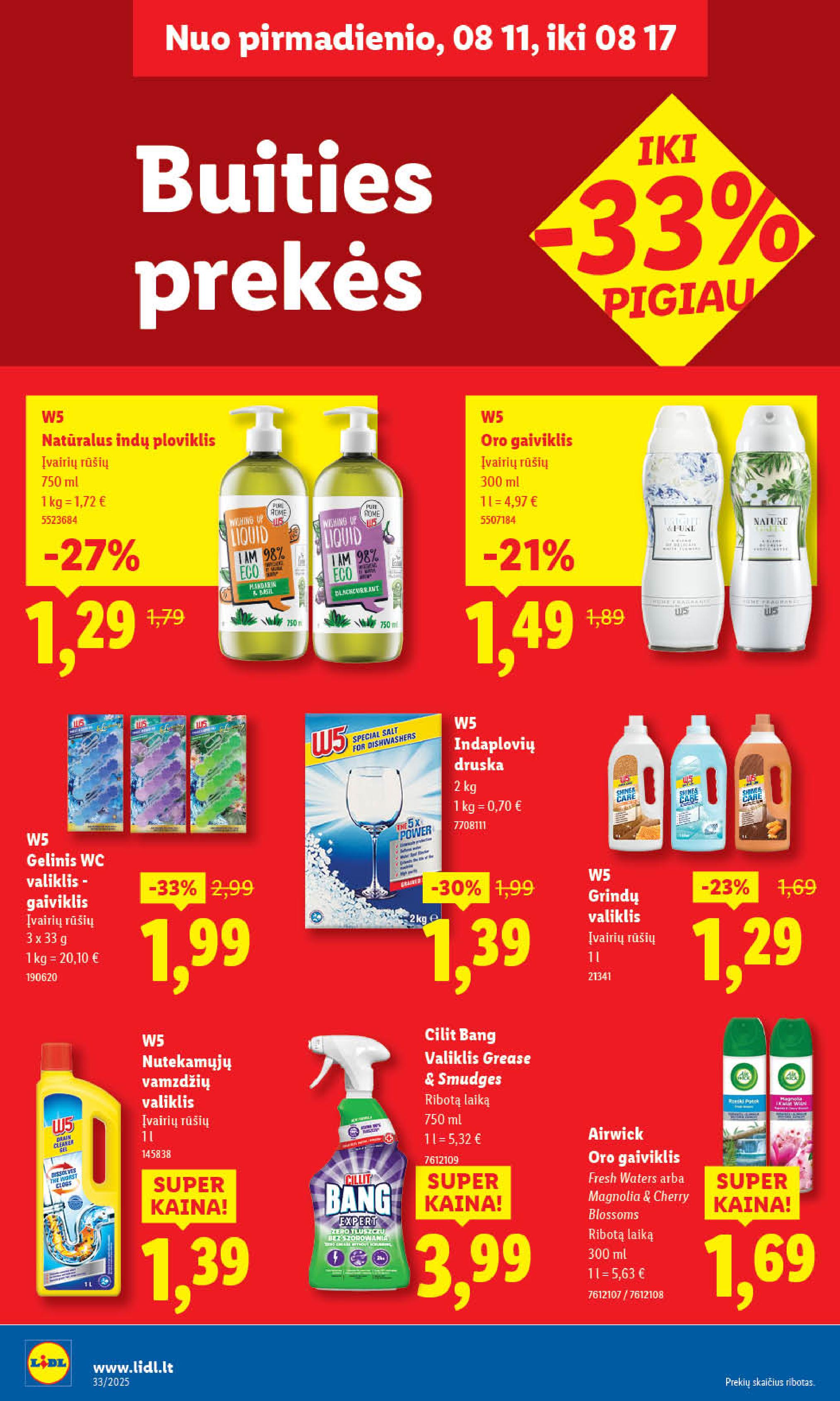 Naujausias LIDL kaininis katalogas 2025.08.11 - 2025.08.17