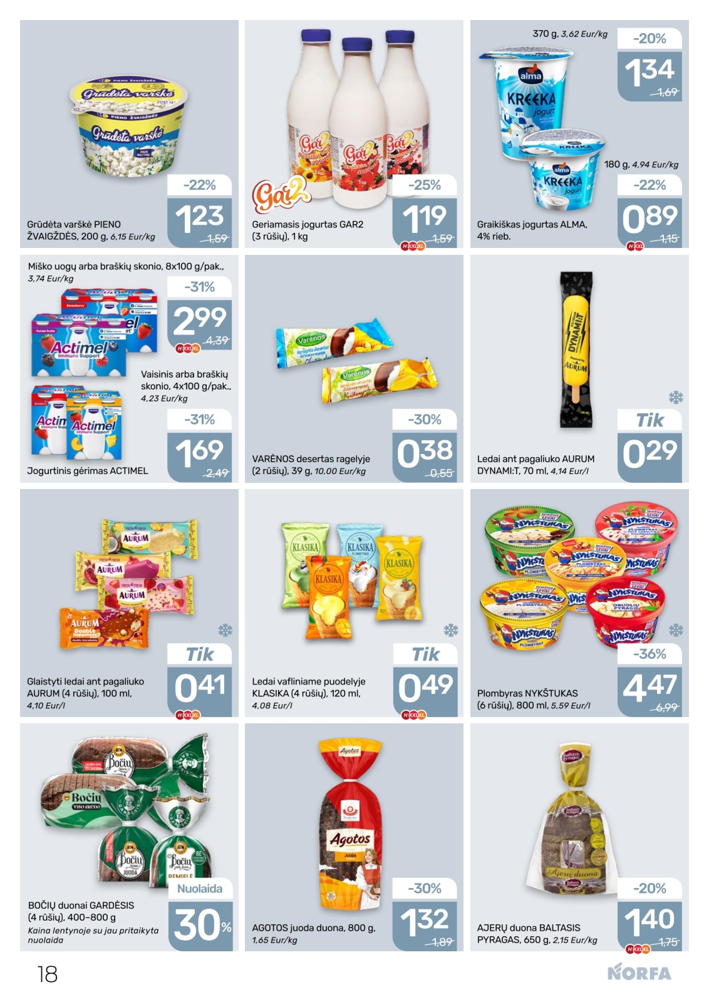 NORFA akcijų ir nuolaidų leidinys Nr.8 2026.04.16 - 2026.04.29