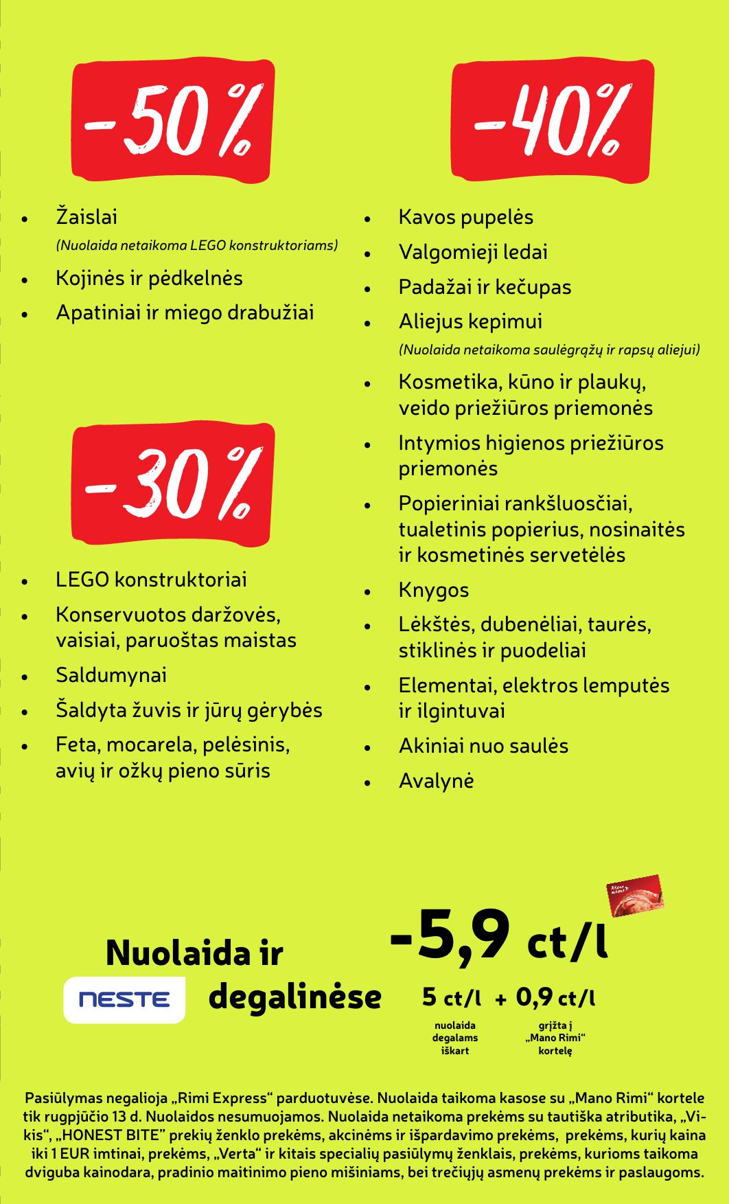 Naujausias RIMI kaininis katalogas 2026.08.11 - 2026.08.17