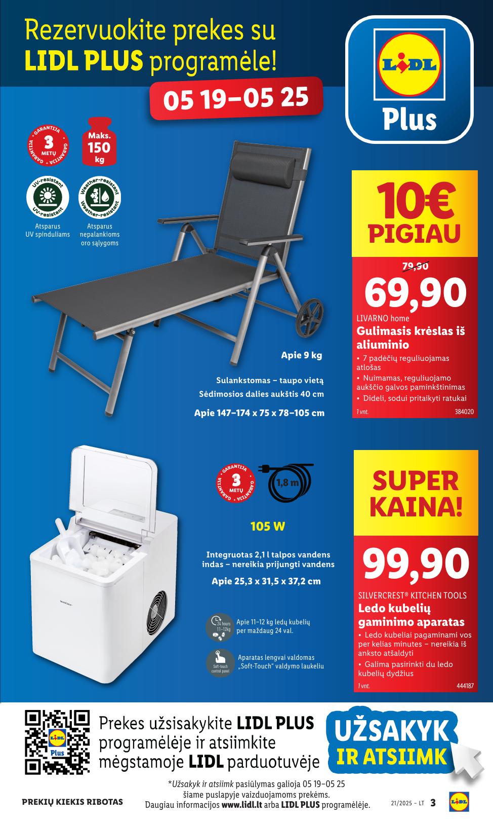 LIDL ne maisto prekių leidinys 2025.05.19 - 2025.05.25