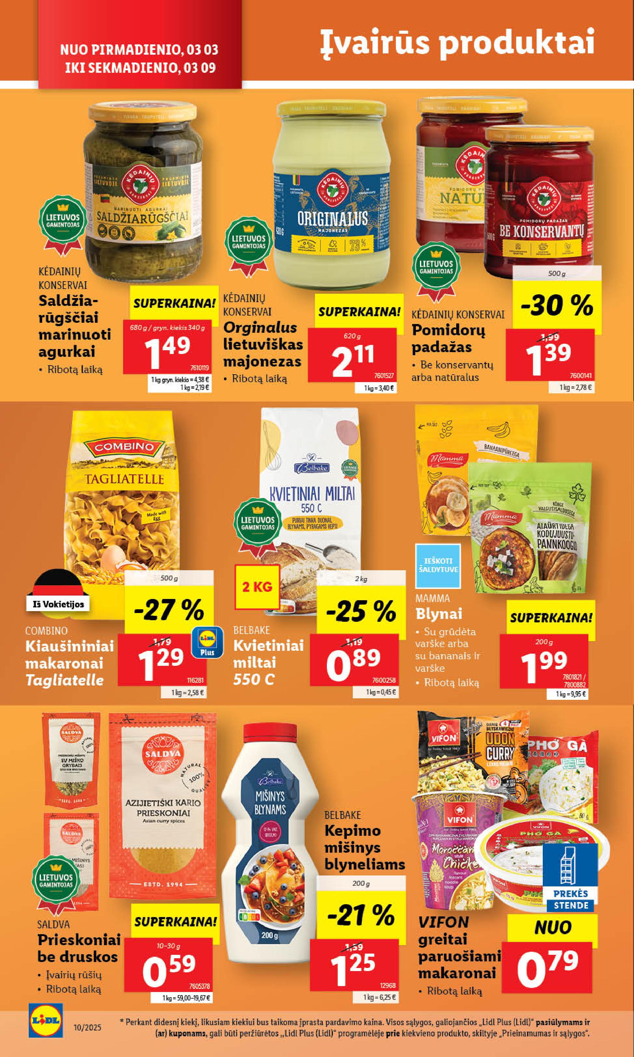 Naujausias LIDL kaininis katalogas 2025.03.03 - 2025.03.09