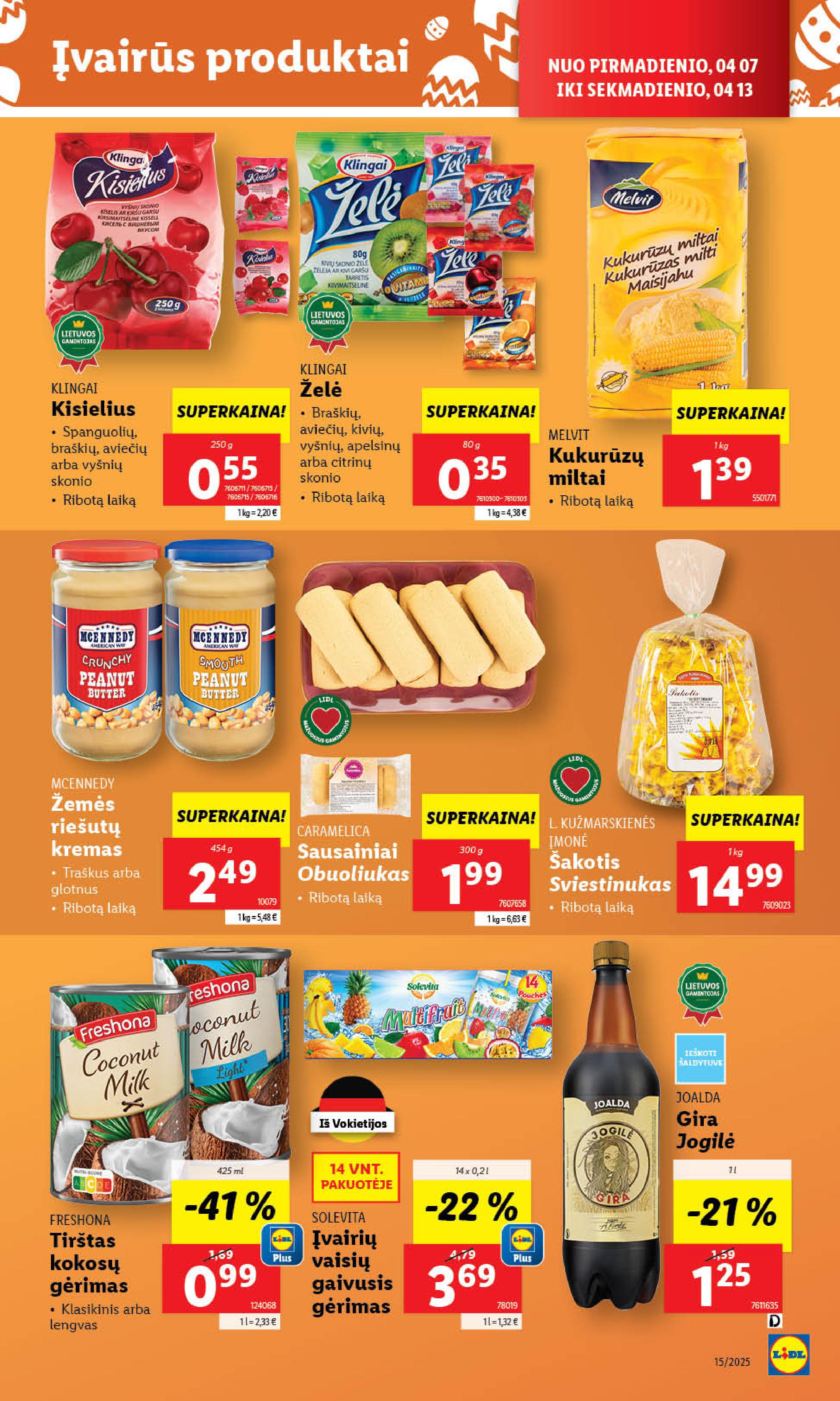 Naujausias LIDL kaininis katalogas 2025.04.07 - 2025.04.13