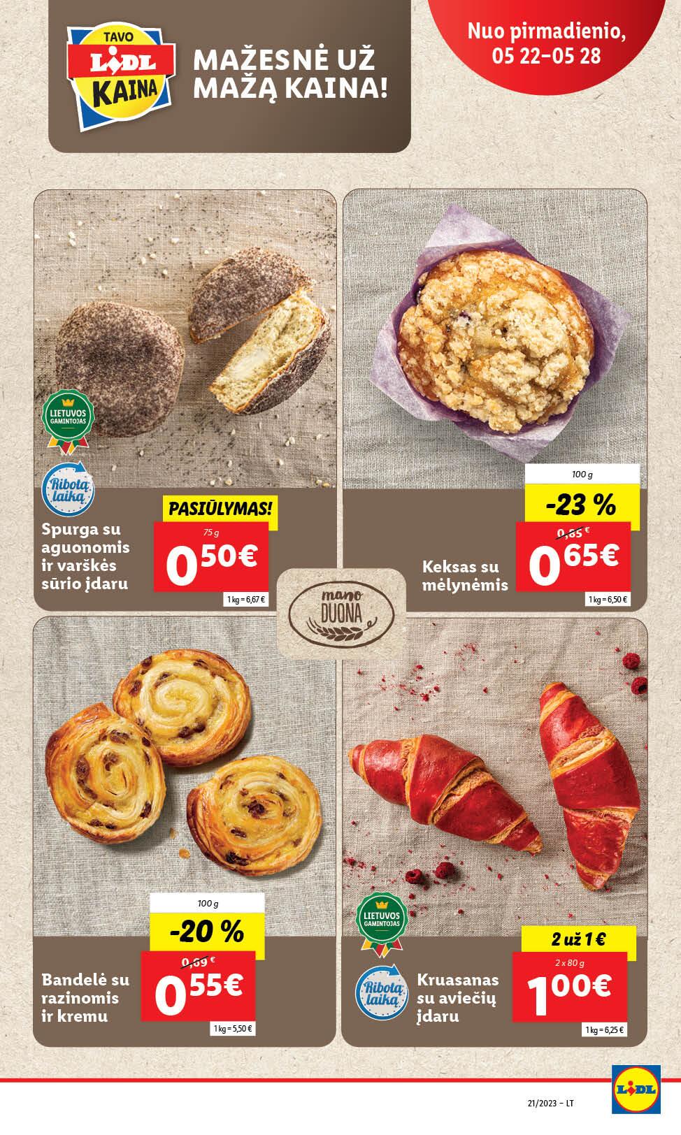 Naujausias LIDL kaininis katalogas 2023.05.22 - 2023.05.28