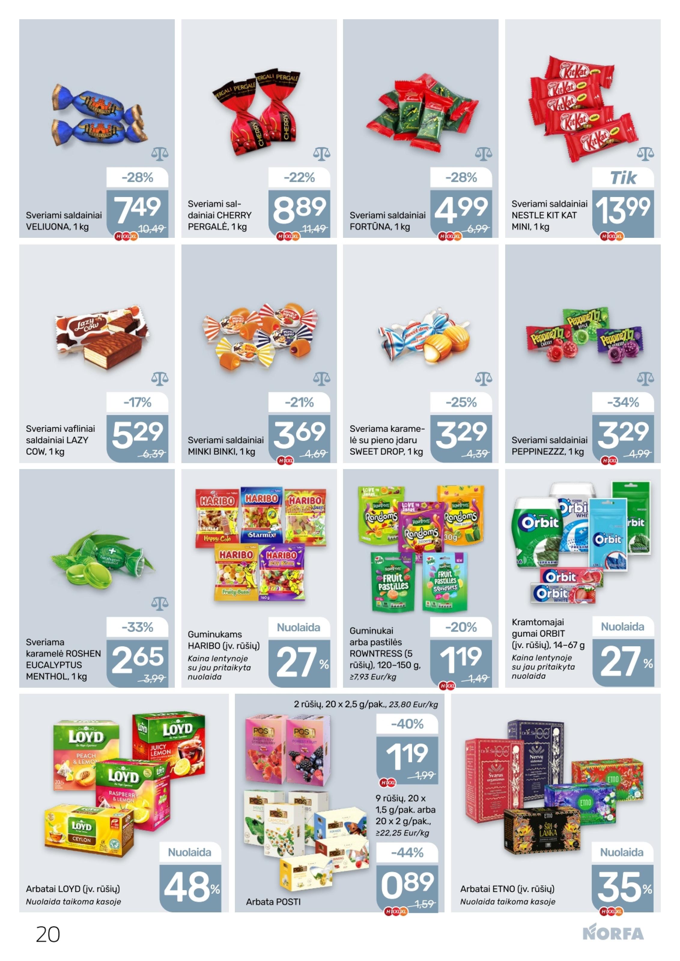 Naujausias NORFA kaininis katalogas 2026.03.19 - 2026.04.01