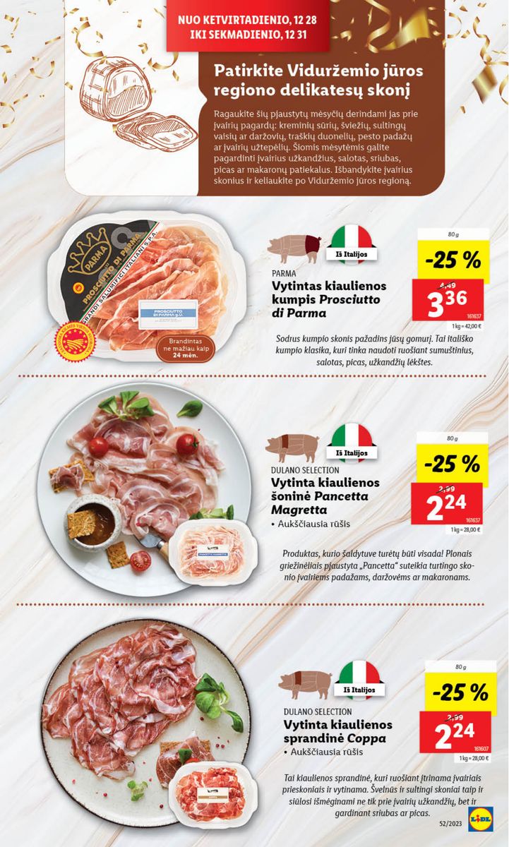 Naujausias LIDL kaininis katalogas 2023.12.26 - 2023.12.31