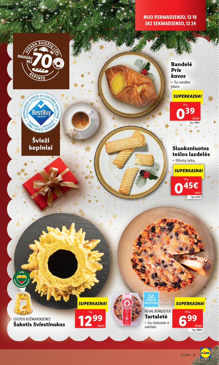 Naujausias LIDL kaininis katalogas 2023.12.18 - 2023.12.24