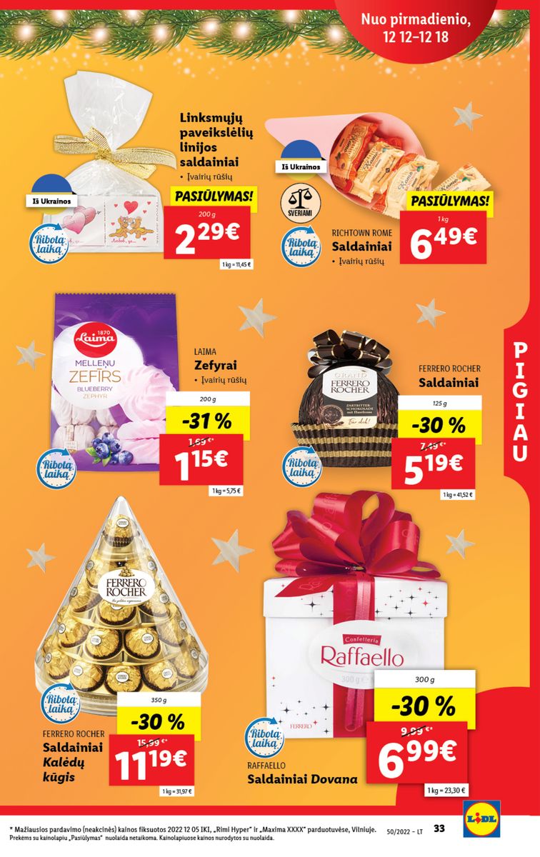 Naujausias LIDL kaininis katalogas 2022.12.12 - 2022.12.18