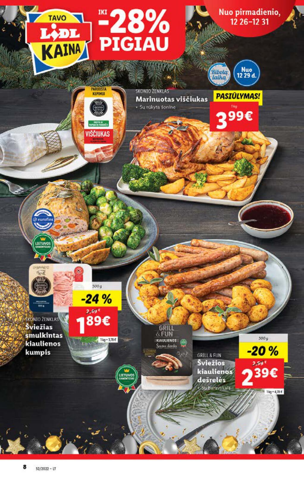 Naujausias LIDL kaininis katalogas 2022.12.26 - 2023.01.01
