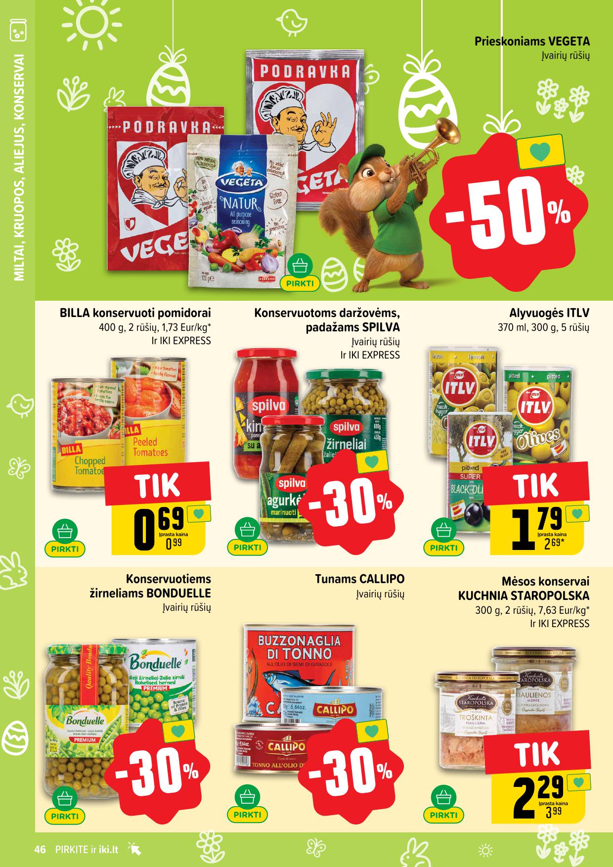 Naujausias IKI kaininis katalogas 2026.03.16 - 2026.03.22