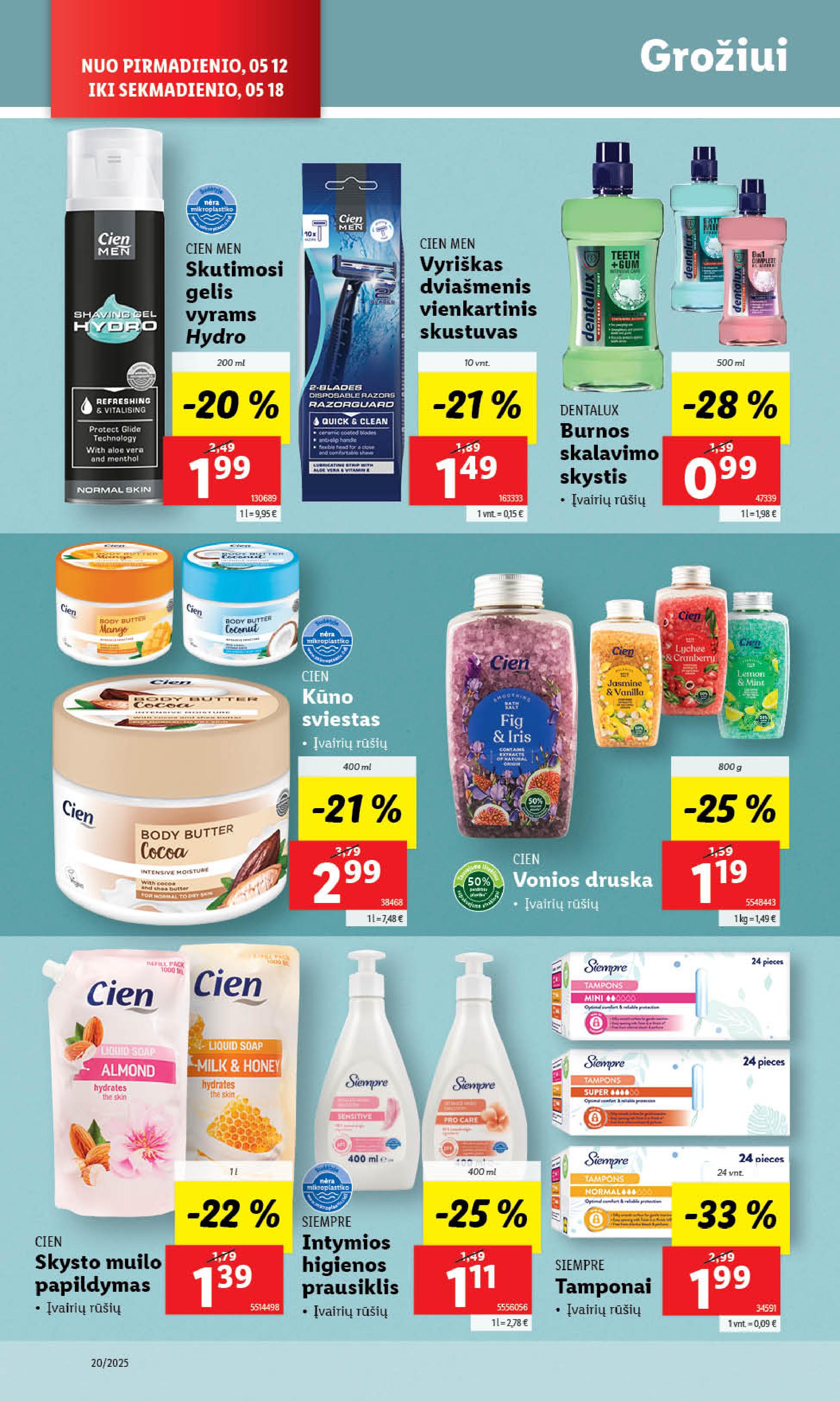 Naujausias LIDL kaininis katalogas 2025.05.12 - 2025.05.18