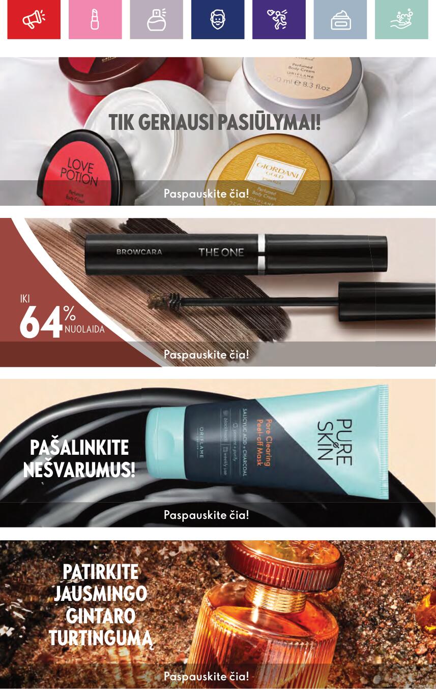 Naujas ORIFLAME katalogas galioja 2023.09.13 - 2023.10.03