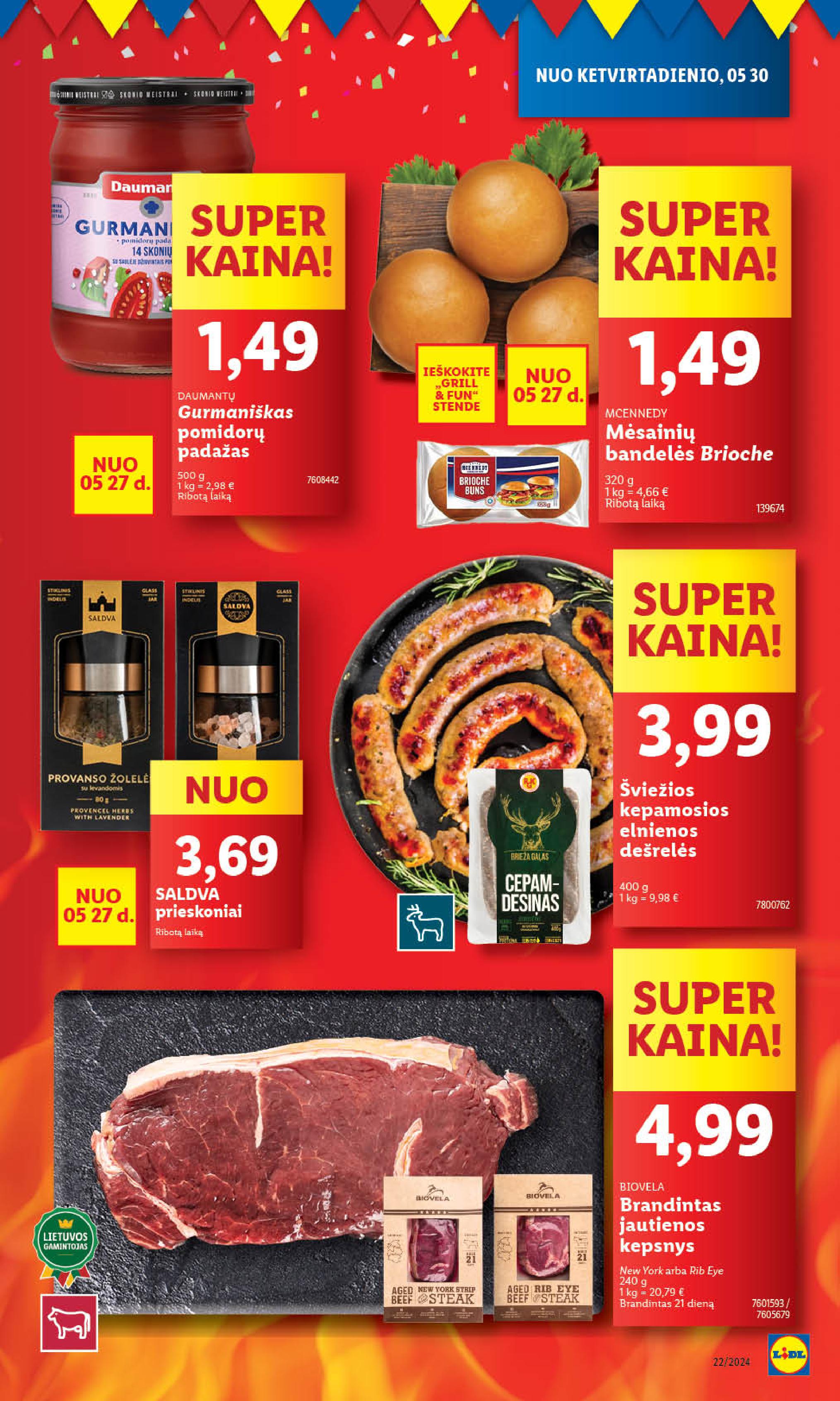 Naujausias LIDL kaininis katalogas 2024.05.27 - 2024.06.02