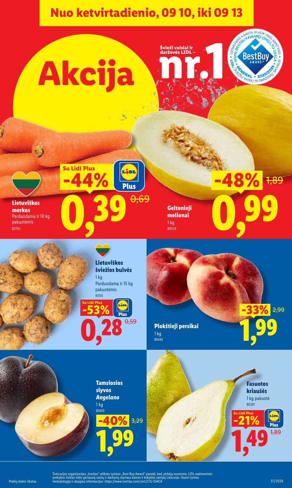 Naujausias LIDL kaininis katalogas 2026.09.07 - 2026.09.13