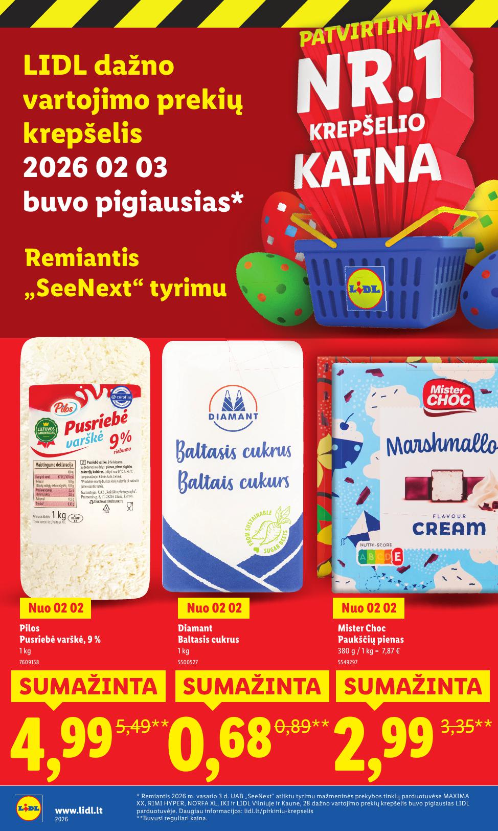 LIDL katalogas "Didysis kainų mažinimas"