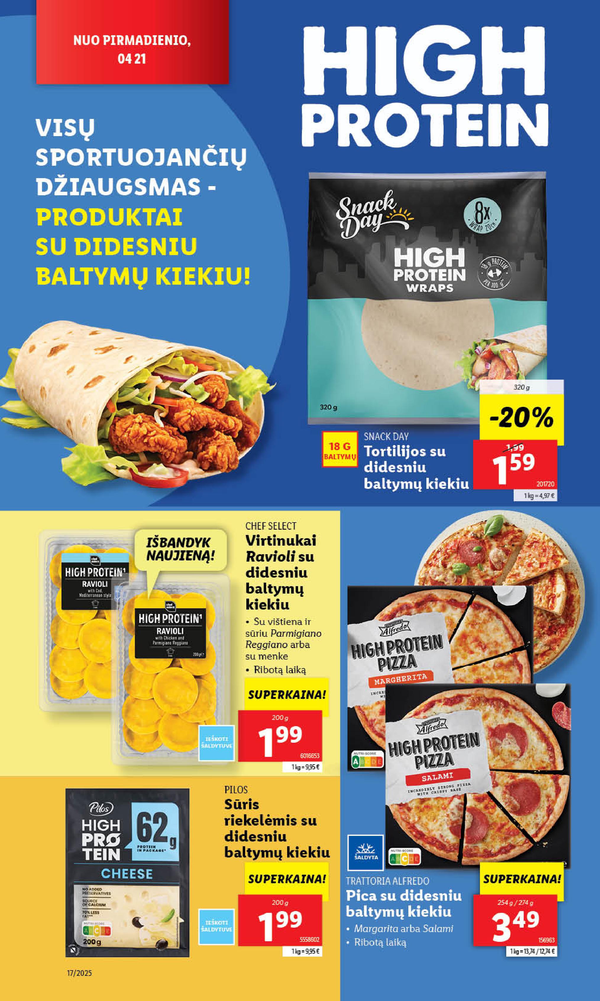 LIDL akcijų ir nuolaidų leidinys 2025.04.21 - 2025.04.27