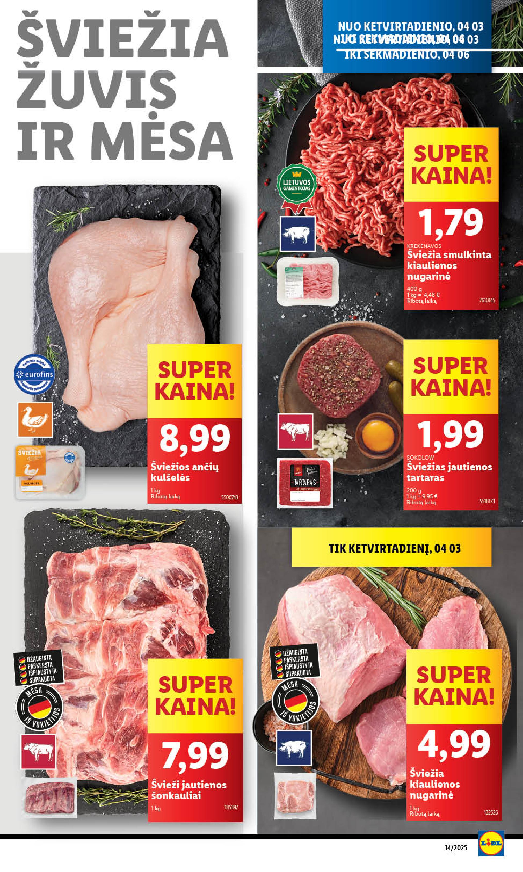 Naujausias LIDL kaininis katalogas 2025.03.31 - 2025.04.06