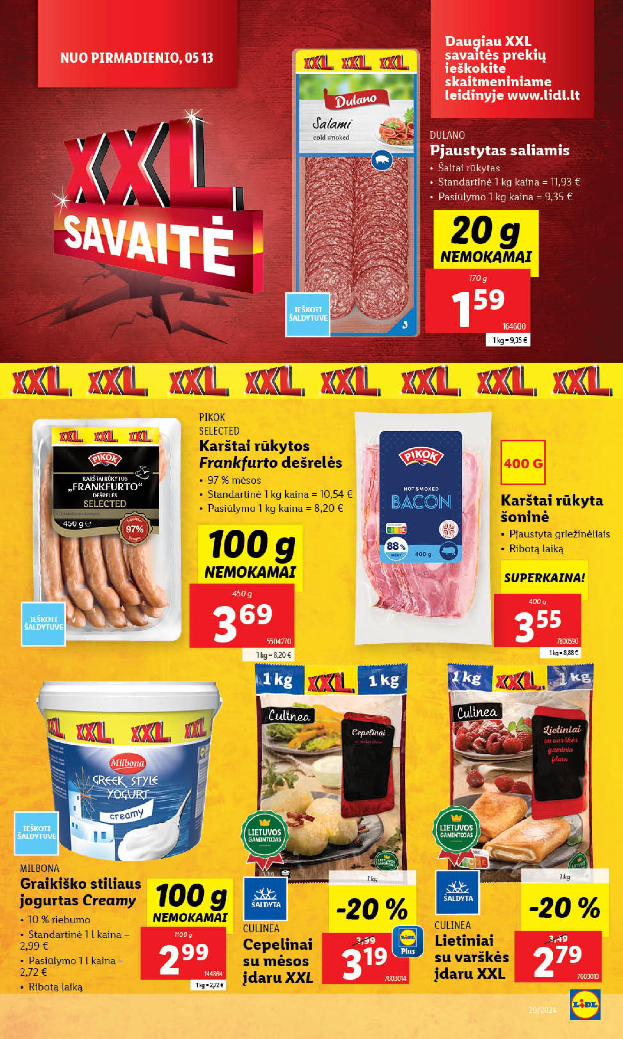 Naujausias LIDL kaininis katalogas 2024.05.13 - 2024.05.19