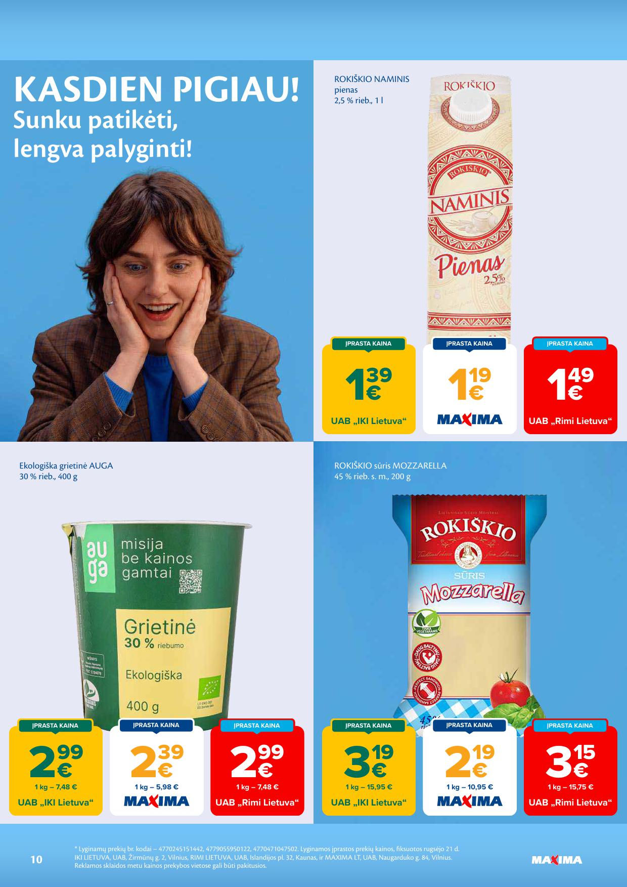 Naujausias MAXIMA kaininis katalogas 2026.09.29 - 2026.10.05