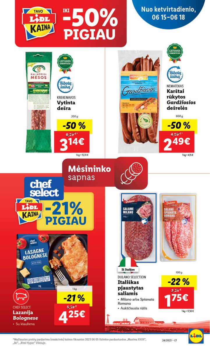 Naujausias LIDL kaininis katalogas 2023.06.12 - 2023.06.18