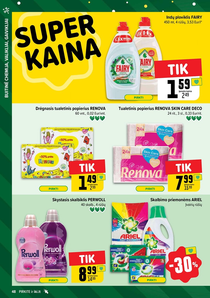 Naujausias IKI kaininis katalogas 2024.12.30 - 2025.01.05