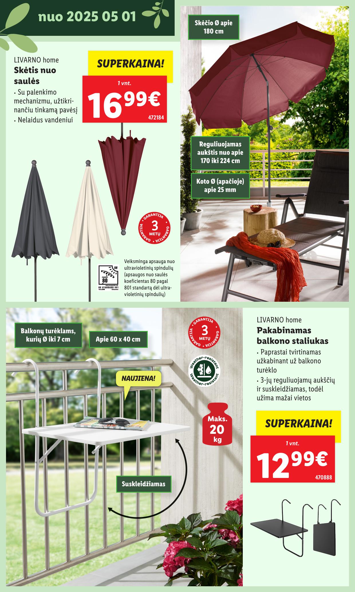 LIDL katalogas "Švenčiame sodą" galioja nuo 2025.05.12