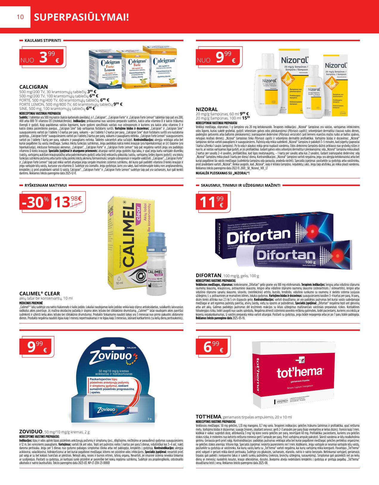 NORFOS vaistinės akcijų ir nuolaidų leidinys 2026.03.01 - 2026.03.31