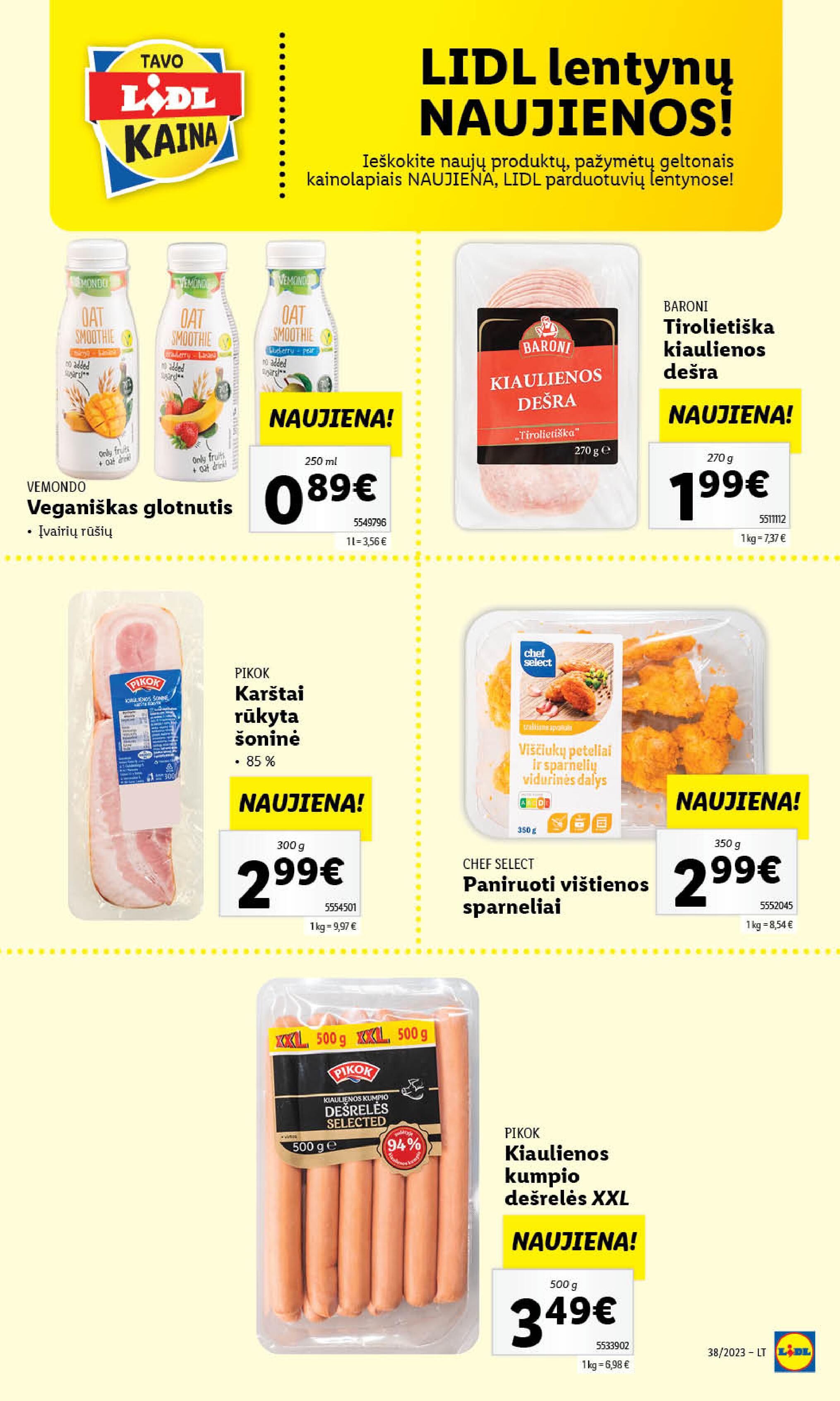 Naujausias LIDL kaininis katalogas 2023.09.18 - 2023.09.24