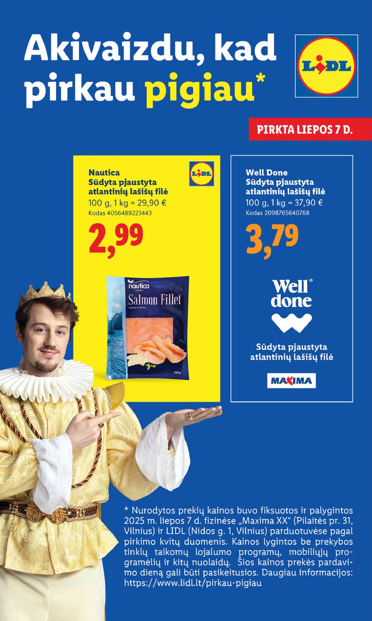 LIDL maisto prekių leidinukas nuo ketvirtadienio 2025.07.10 iki 2025.07.13