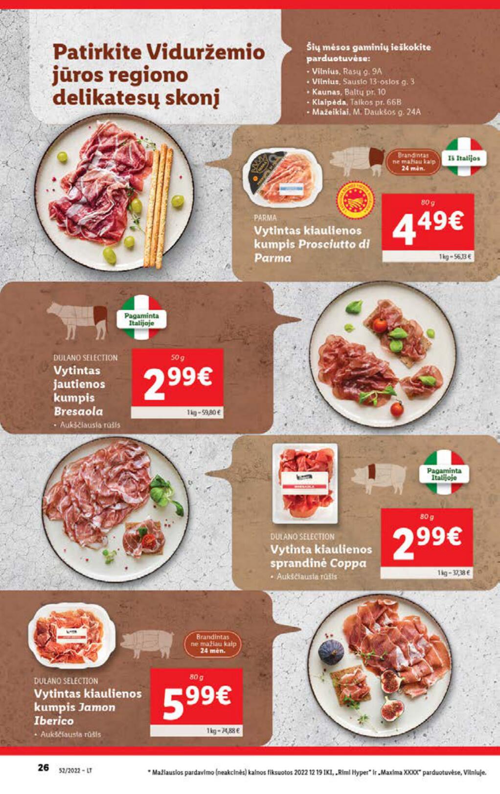 Naujausias LIDL kaininis katalogas 2022.12.26 - 2023.01.01