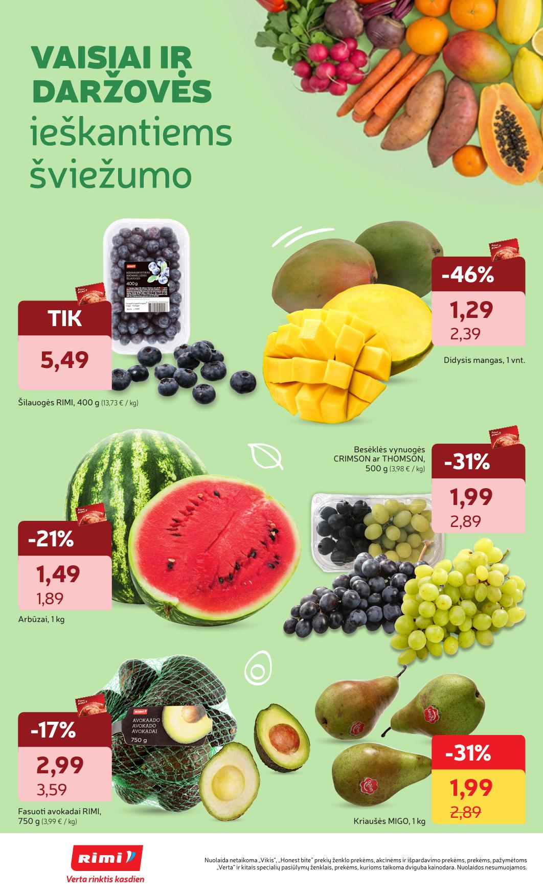 Naujausias RIMI kaininis katalogas 2026.04.07 - 2026.04.13